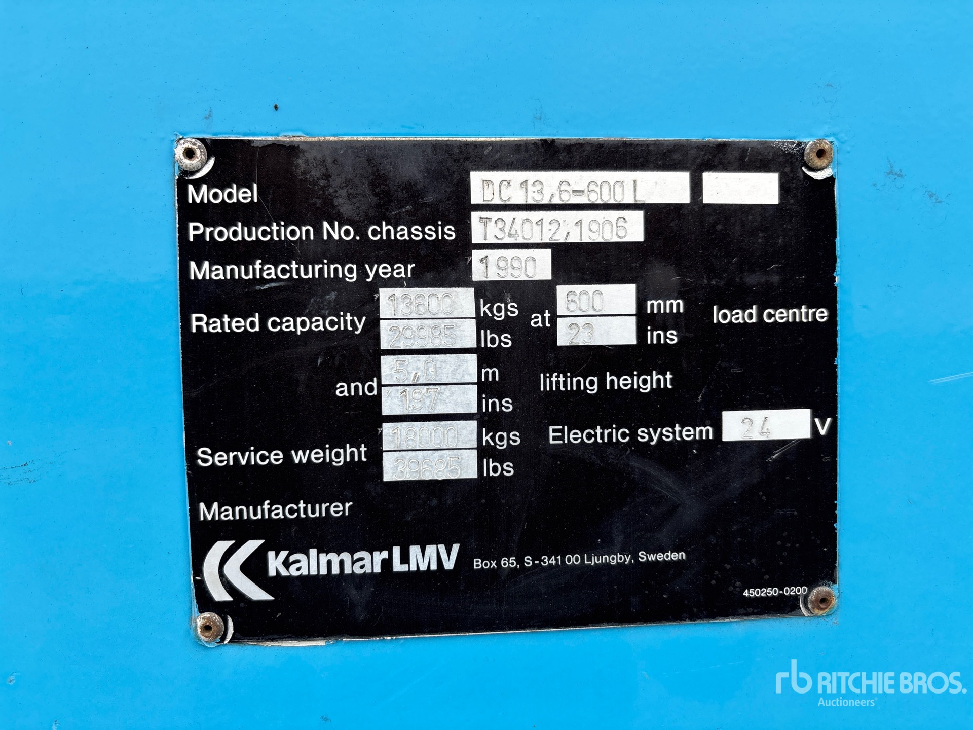 1990 Kalmar DC13 6-600L