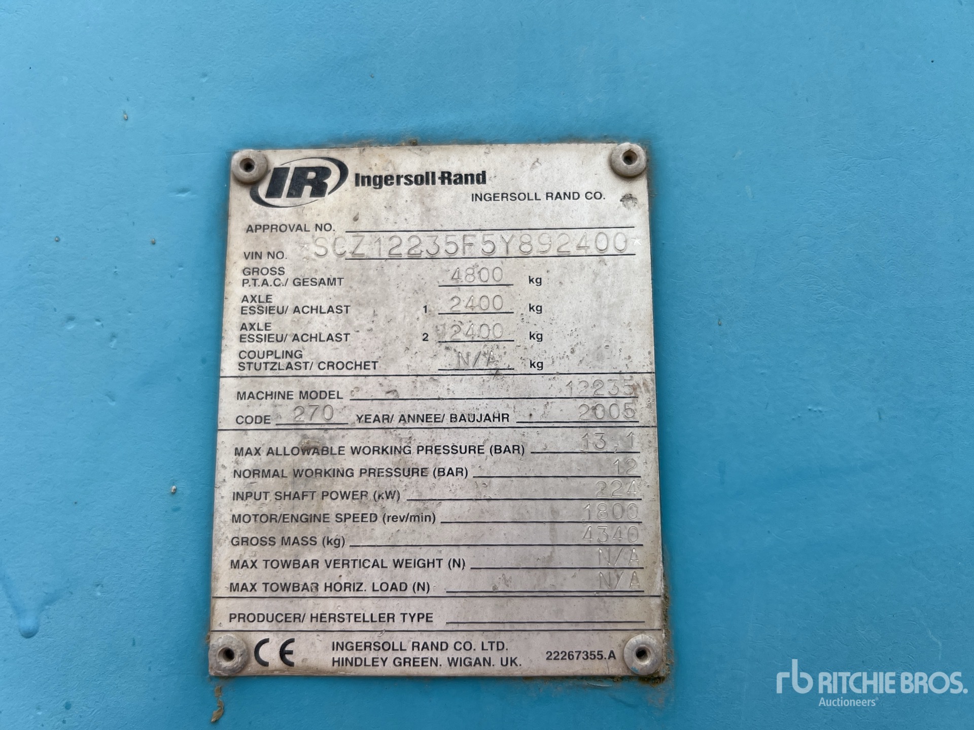 2005 Ingersoll Rand 12235