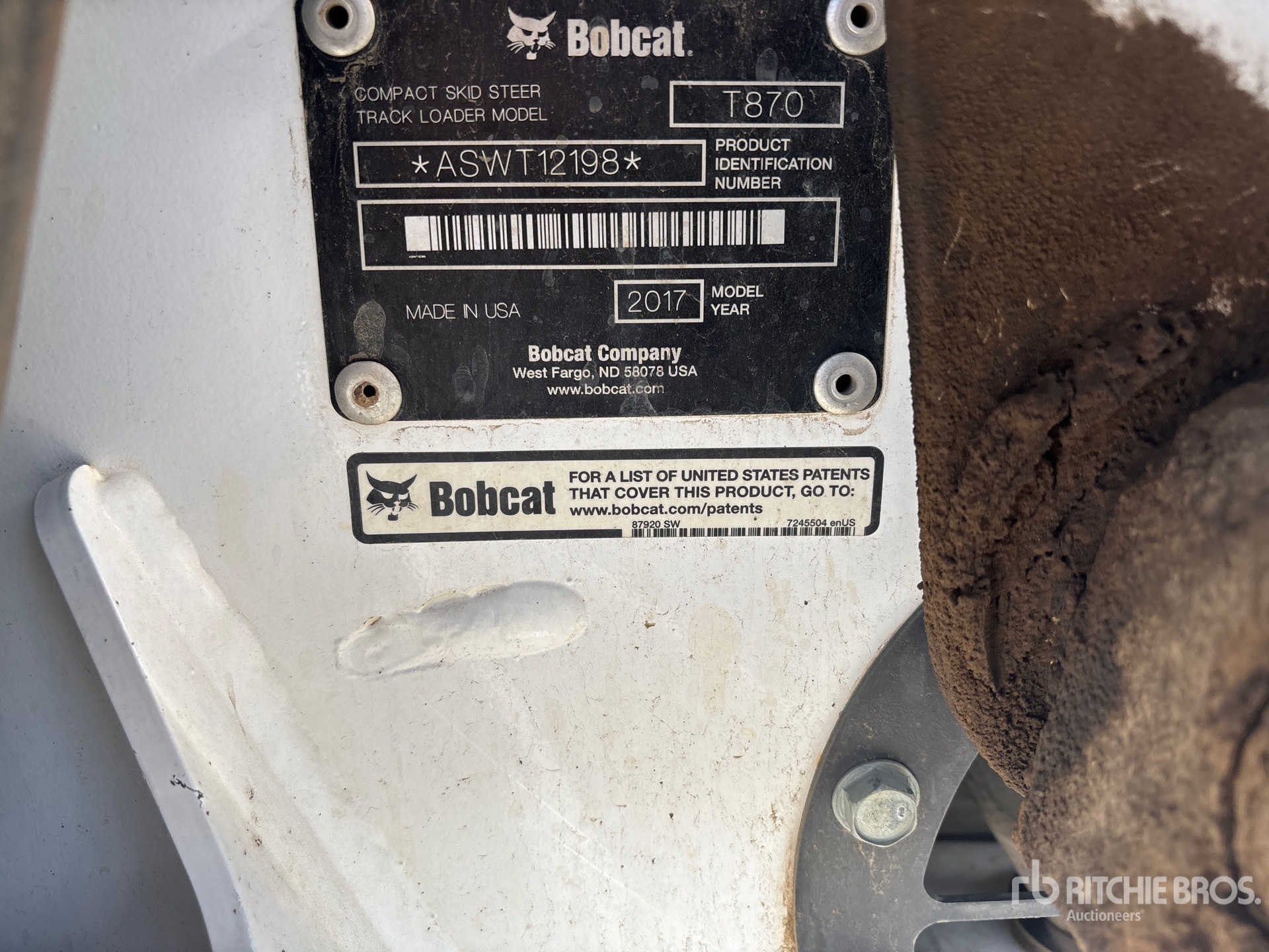 2017 Bobcat T870