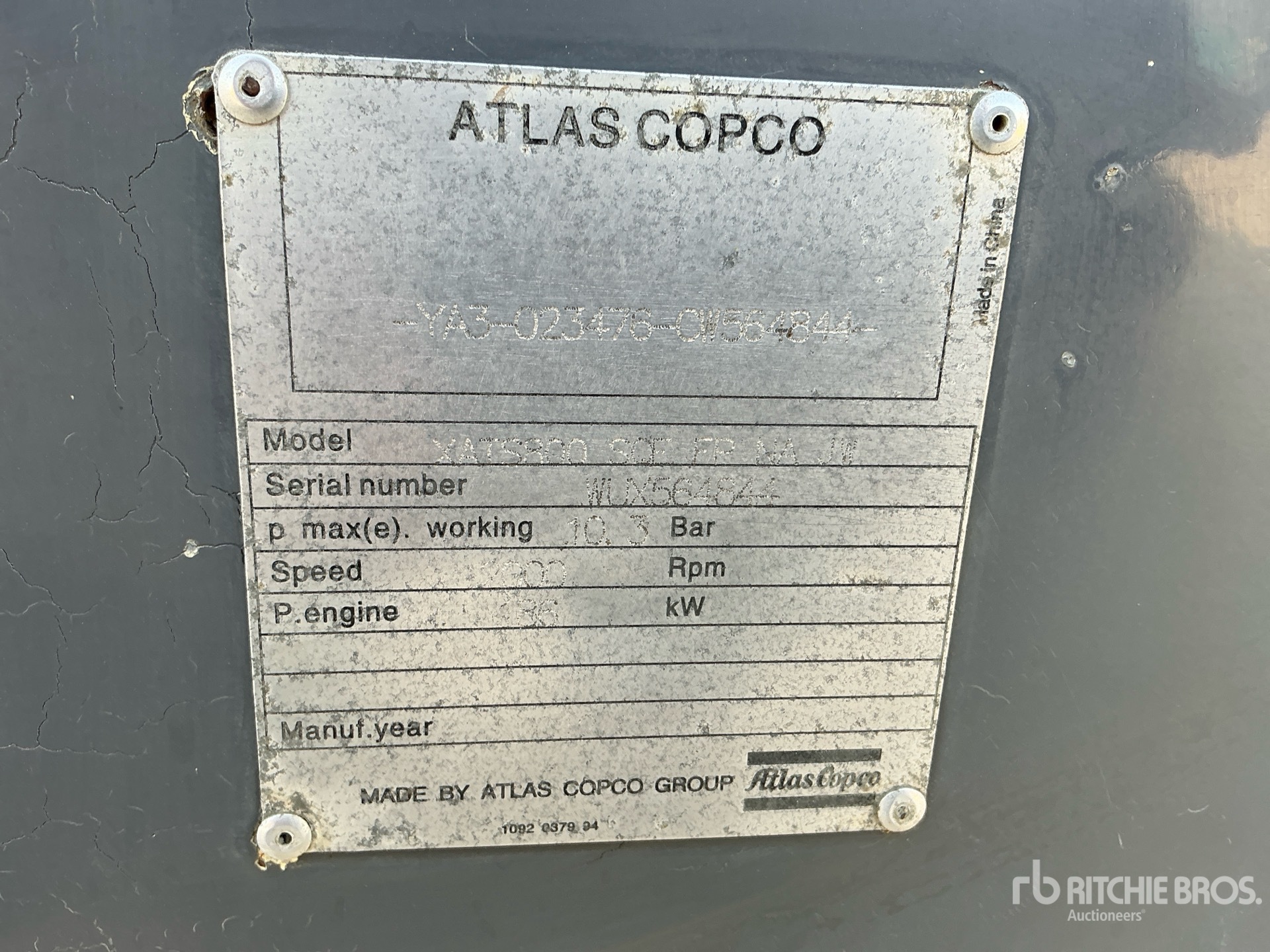 2012 Atlas Copco XATS800
