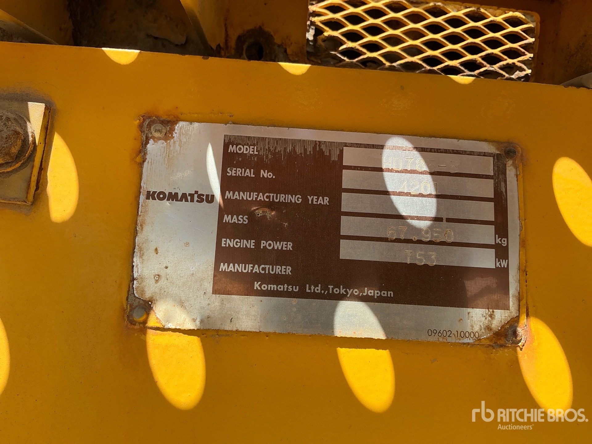2001 Komatsu HD785-5