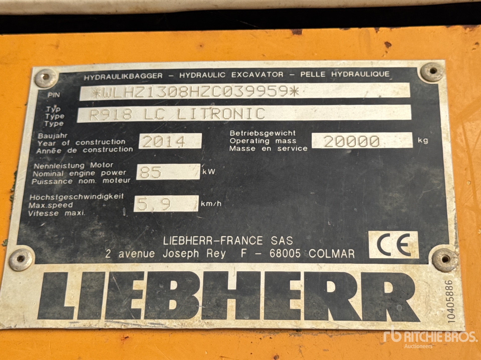 2014 Liebherr R918 LC L