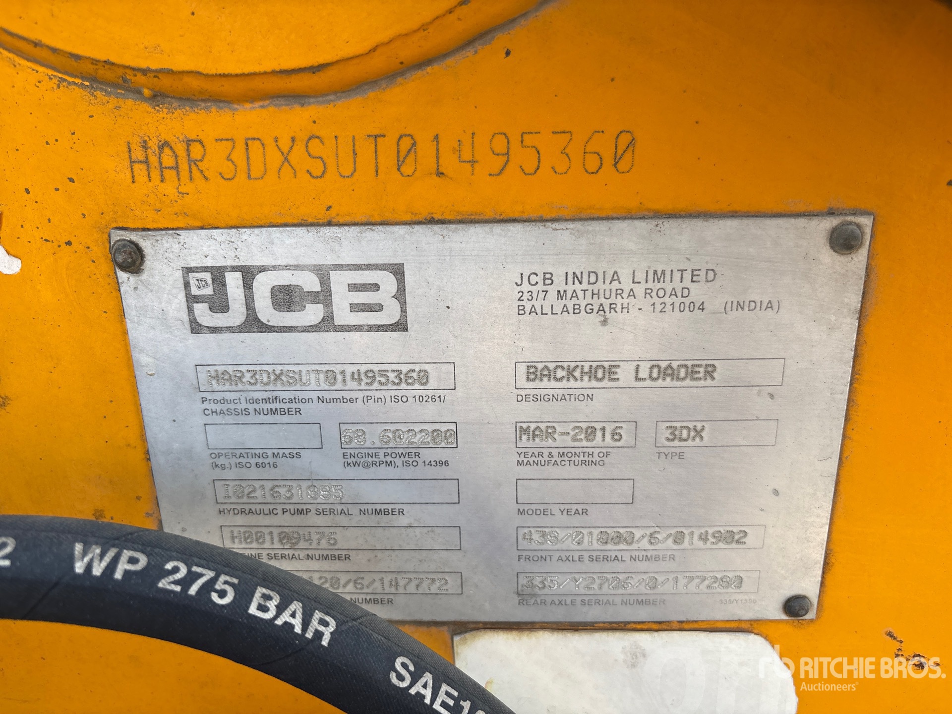 2016 JCB 3DX