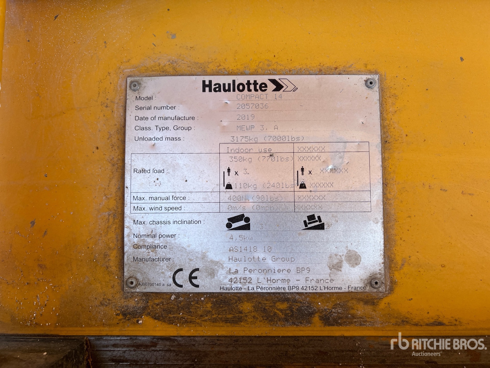 2019 Haulotte COMPACT 14