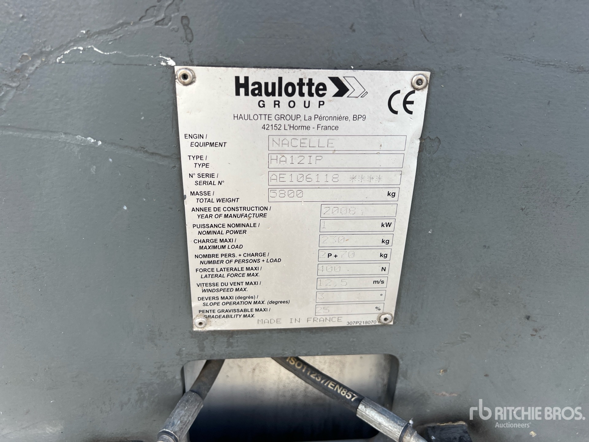 2008 Haulotte HA12IP