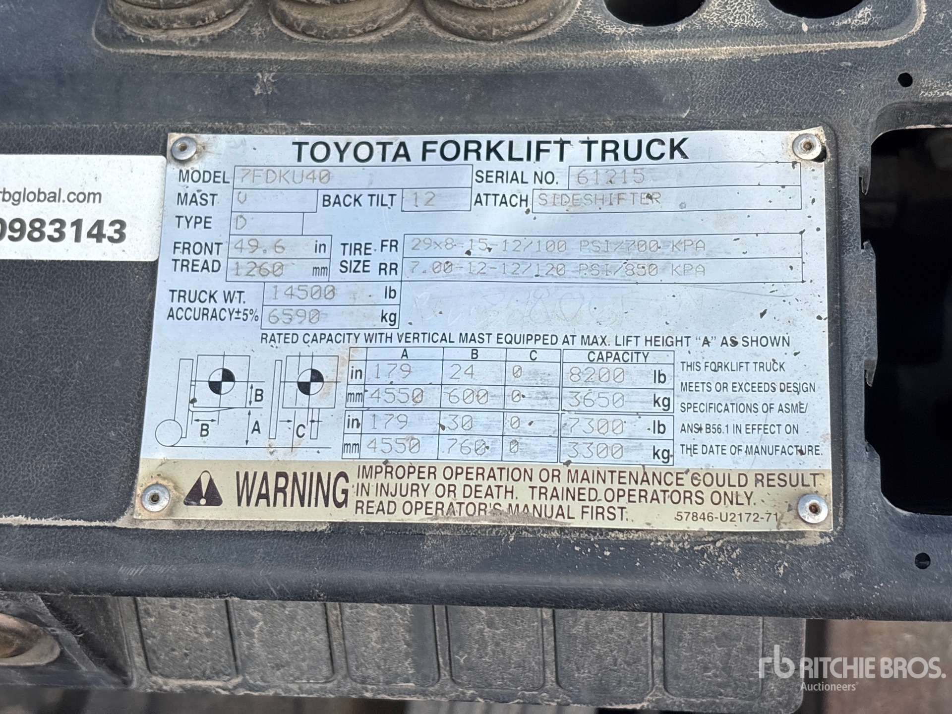 2005 Toyota 7FDKU40