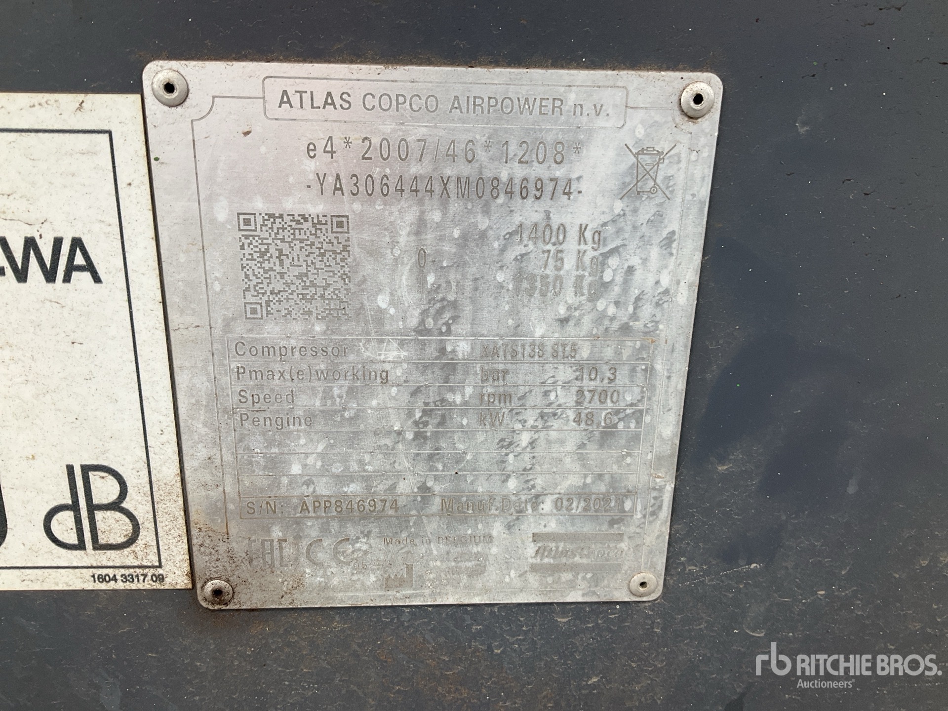 2021 Atlas Copco XATS138