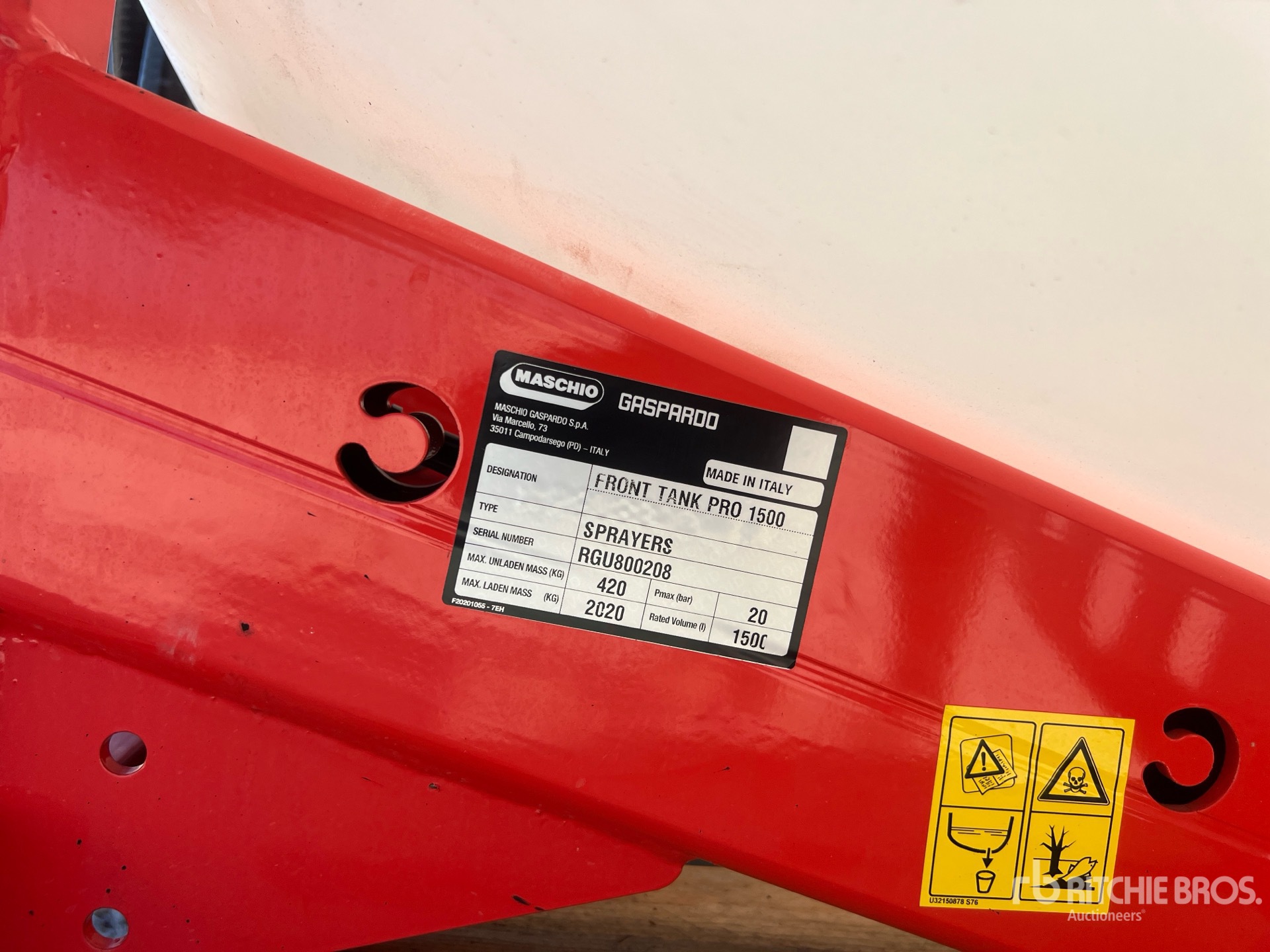 2020 Maschio FRONT TANK