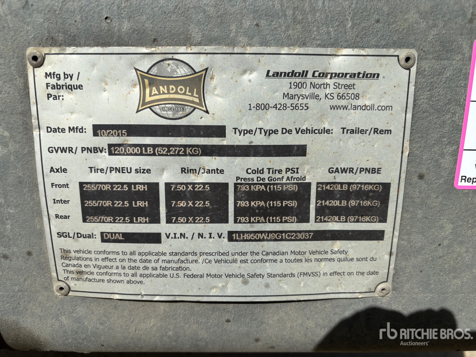 2016 Landoll 950-52-14