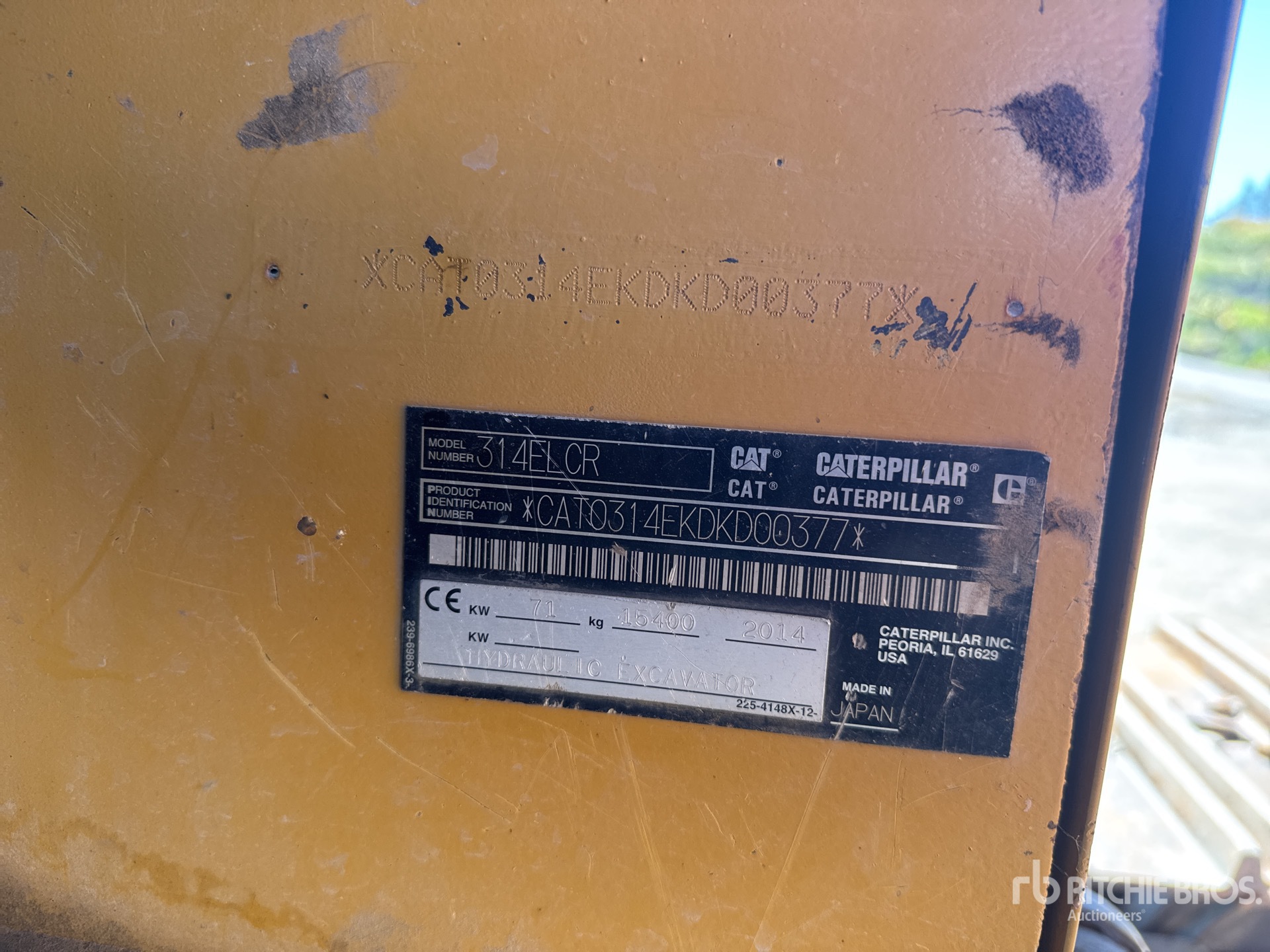 2014 Caterpillar 314ELCR