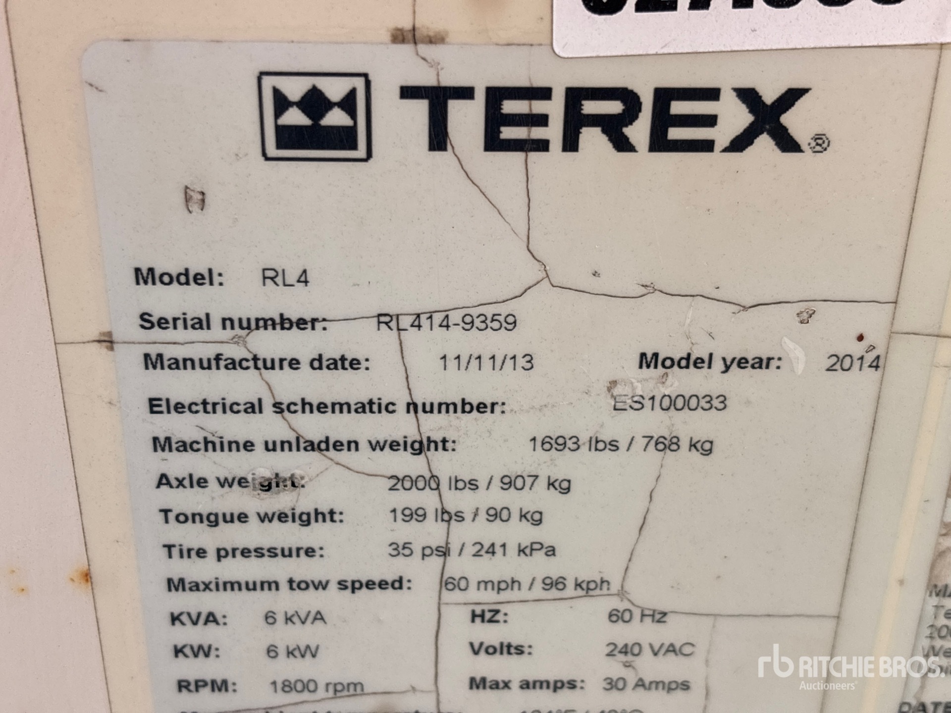 2014 Terex RL4