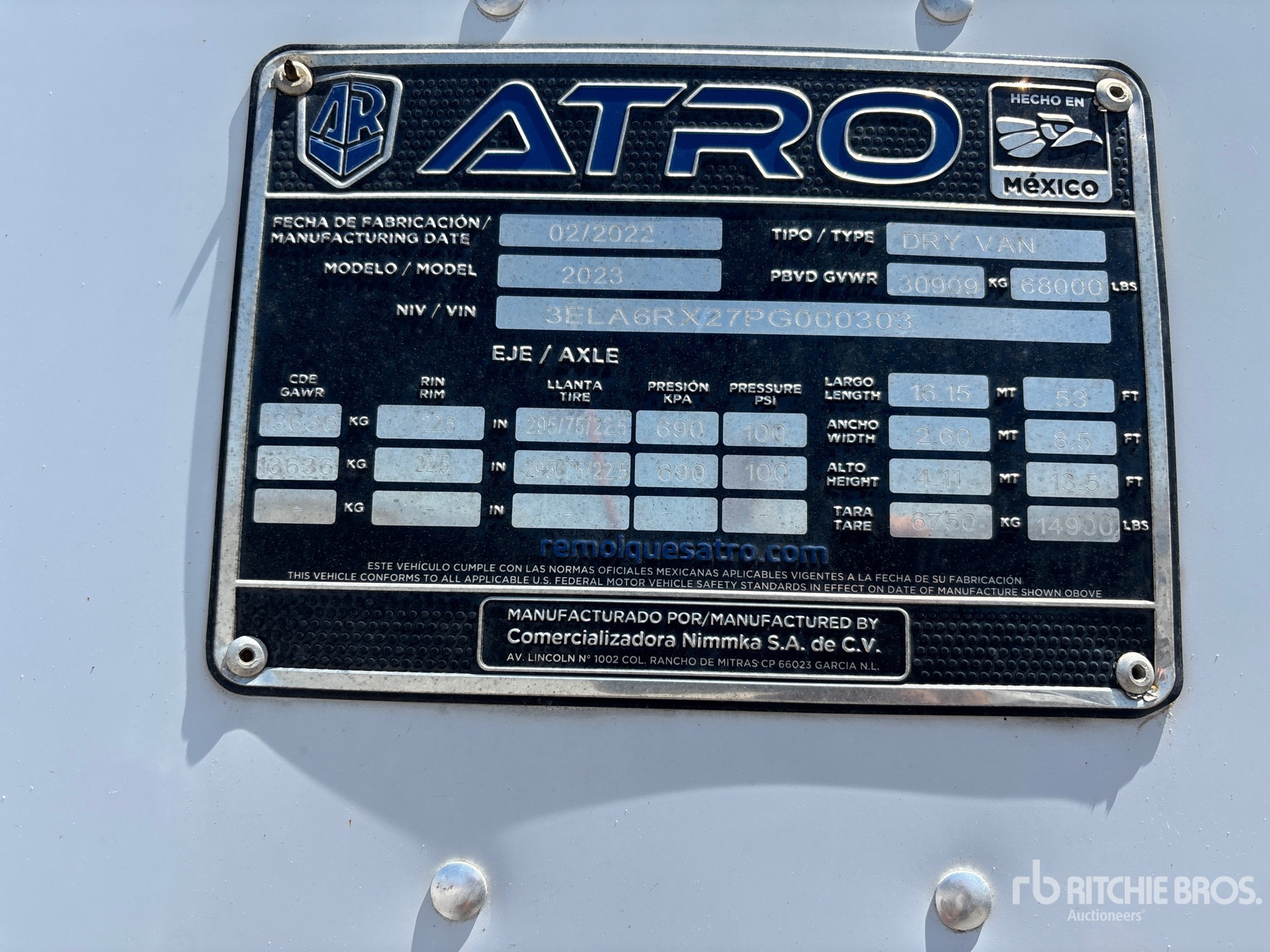 2023 Atro 53 FT X 102 IN T/A