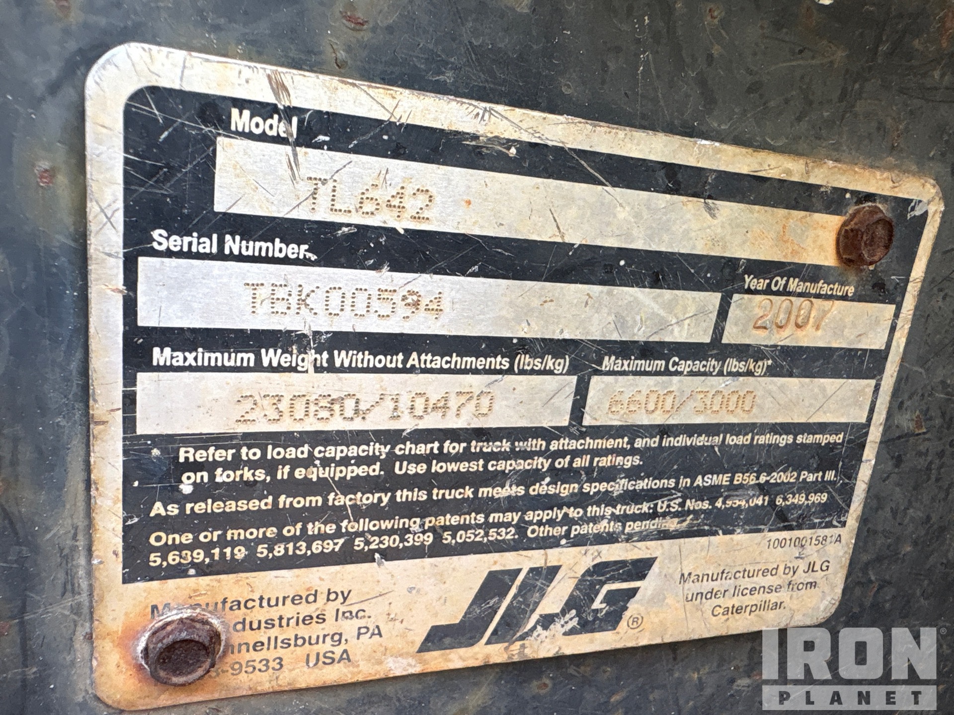 2007 Caterpillar TL642