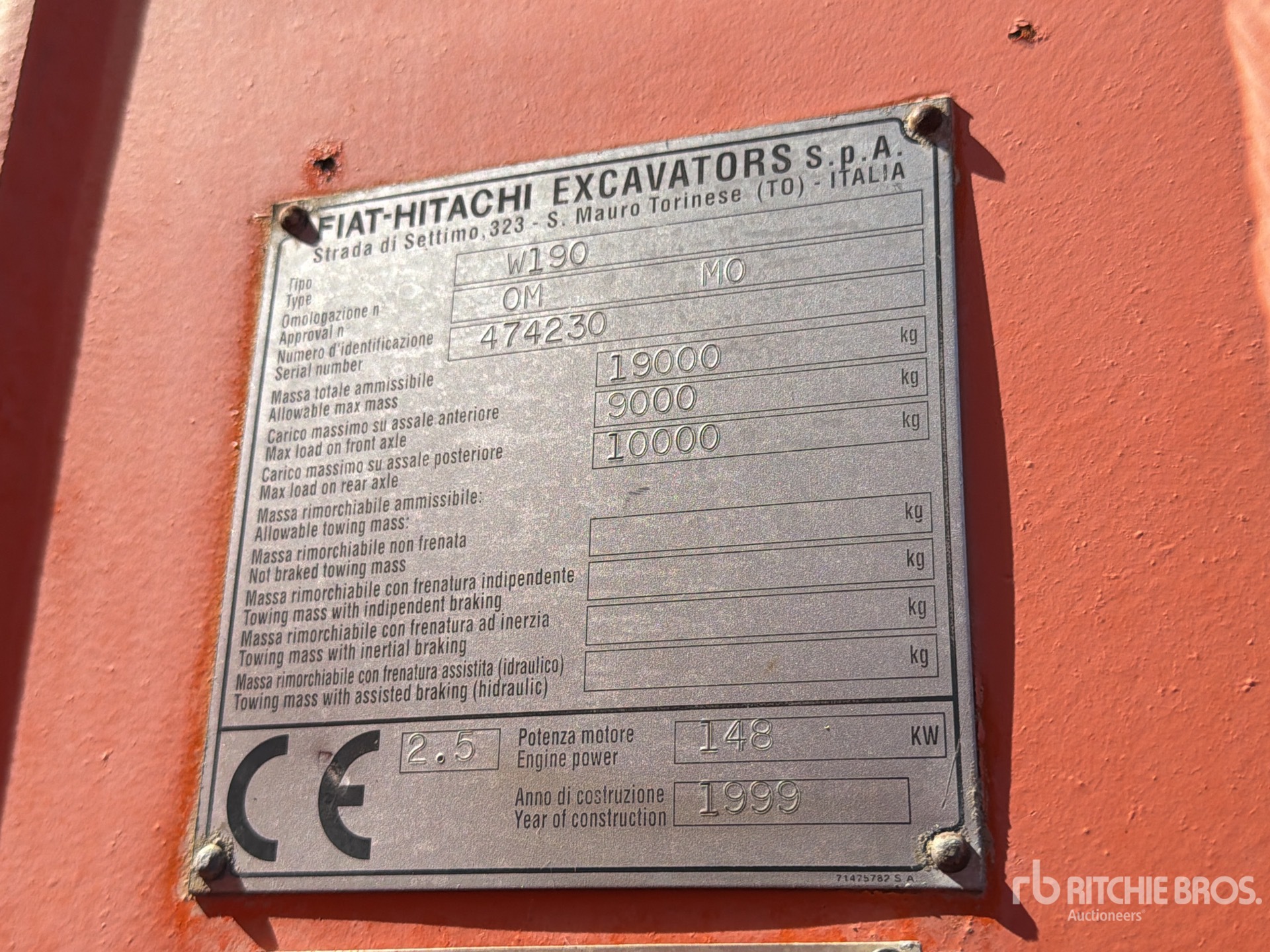 1999 Fiat HITACHI W190
