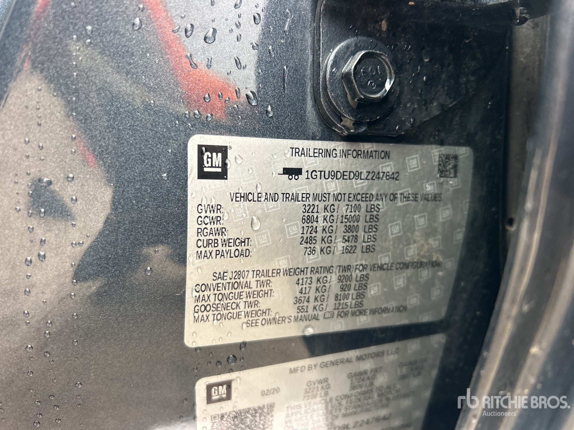 2020 GMC SIERRA 1500