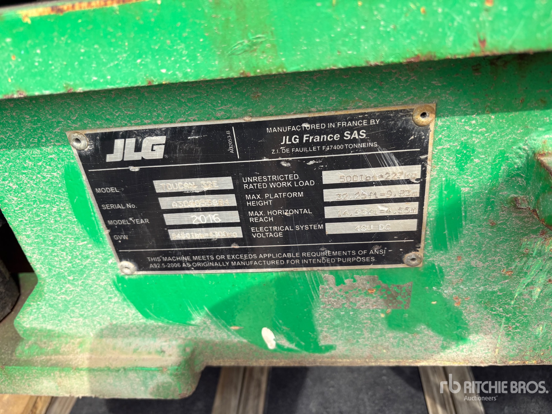 2016 JLG TOUCAN 32E