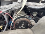 Engine with A/C Compressor