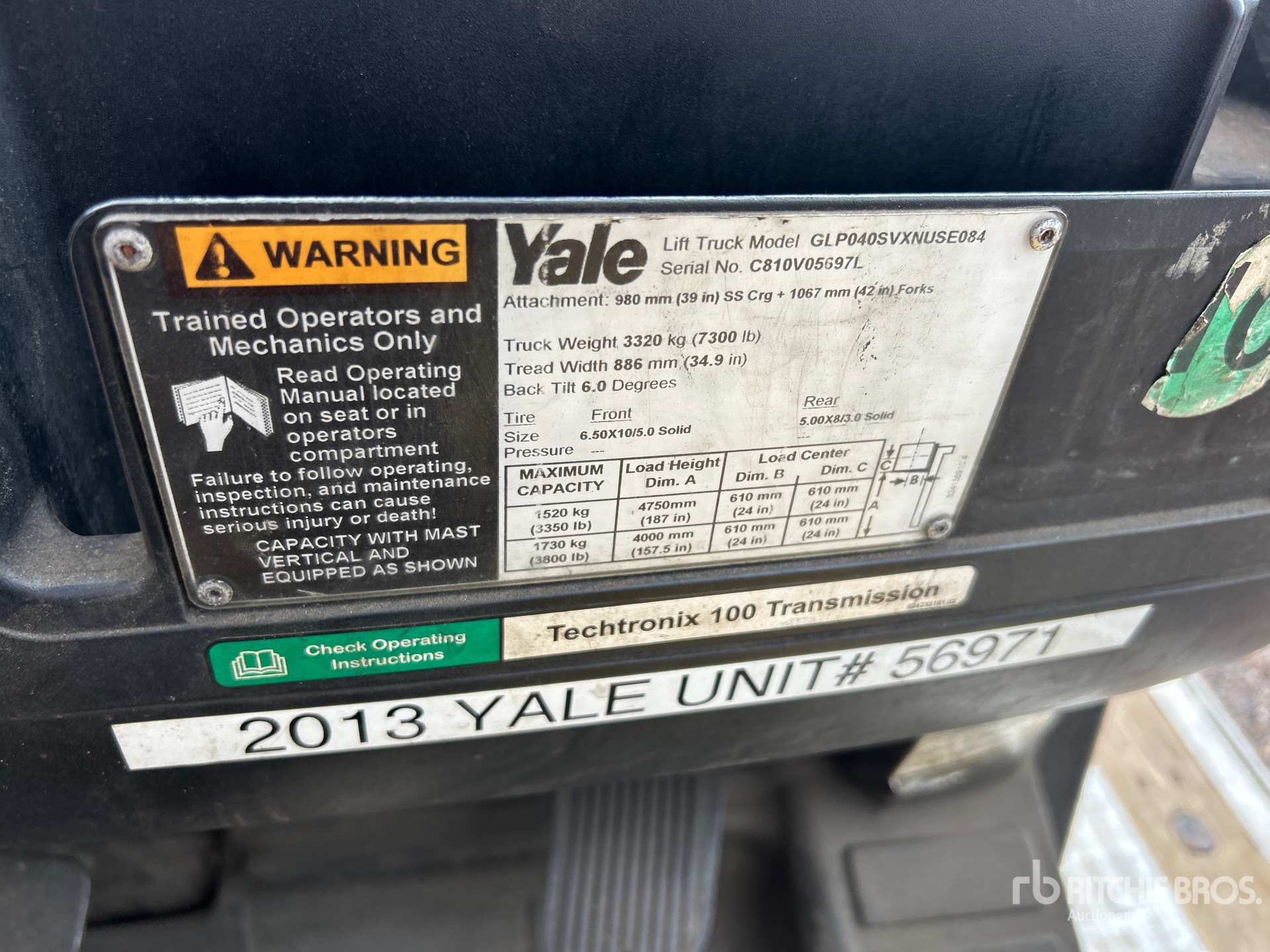 2013 Yale 3800 LB