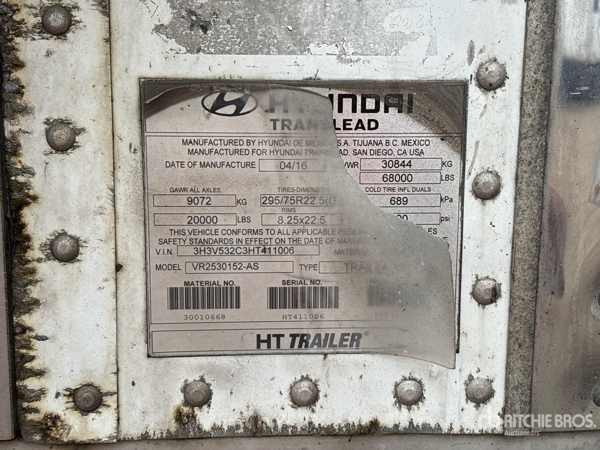 2017 Hyundai VR2530152-AS