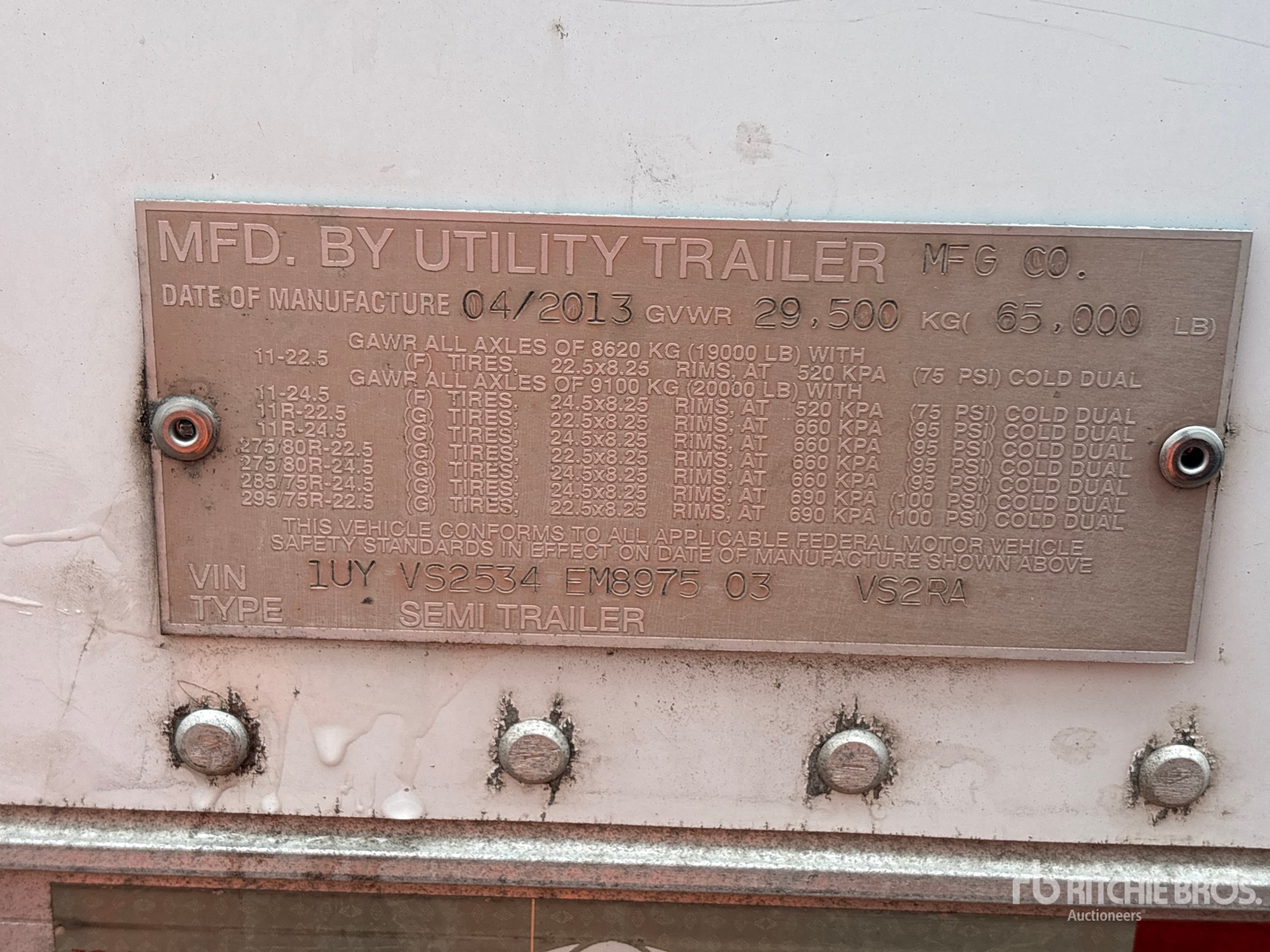 2014 Utility VS2RA