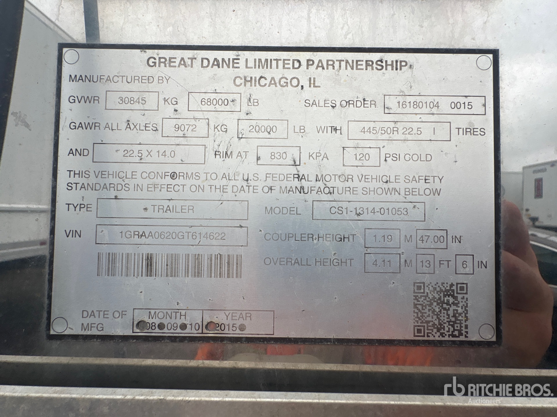 2016 Great Dane CS1131401053