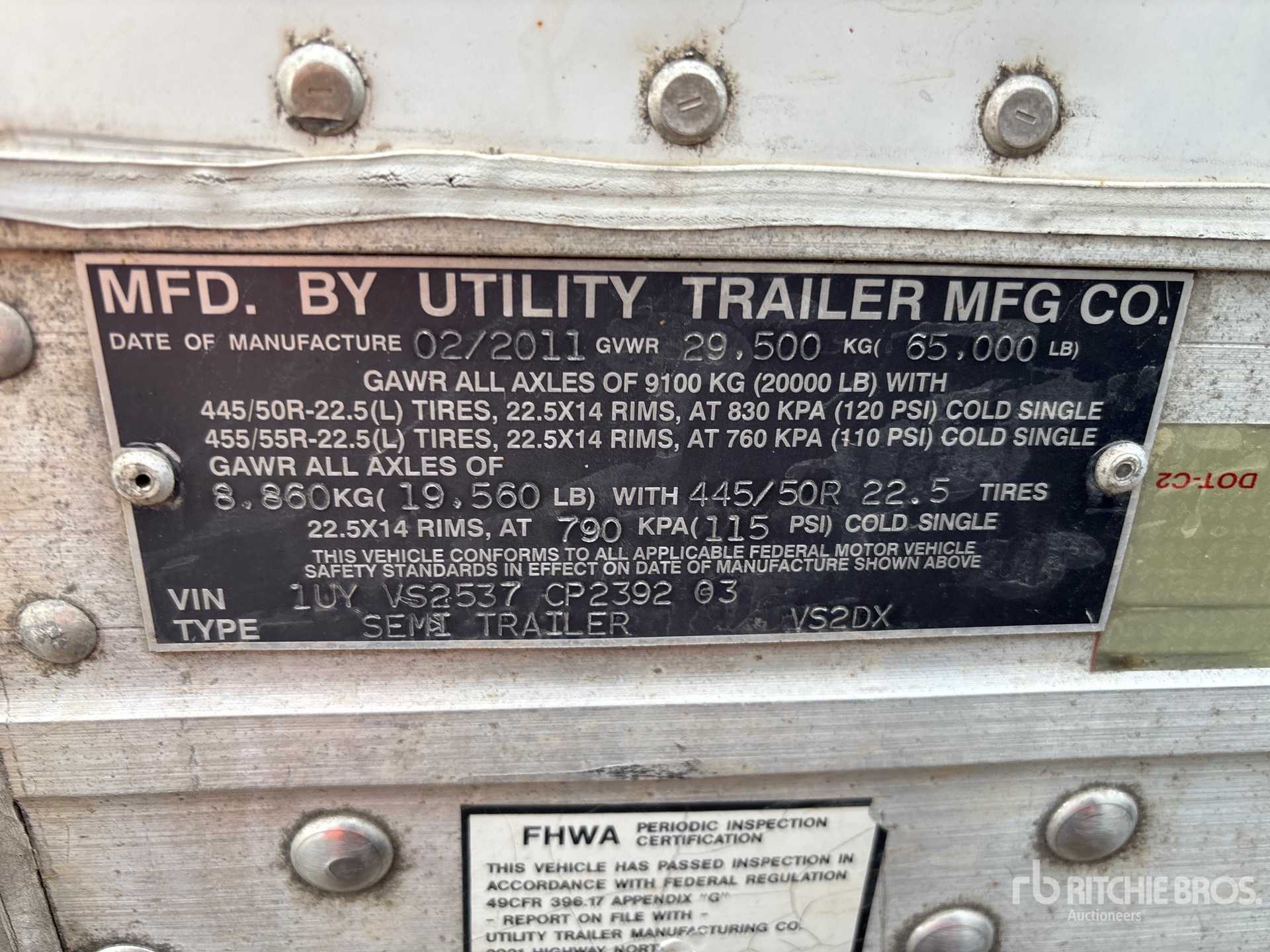 2012 Utility VS2DX