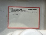 General Appearance with Refrigeration Unit Serial Number