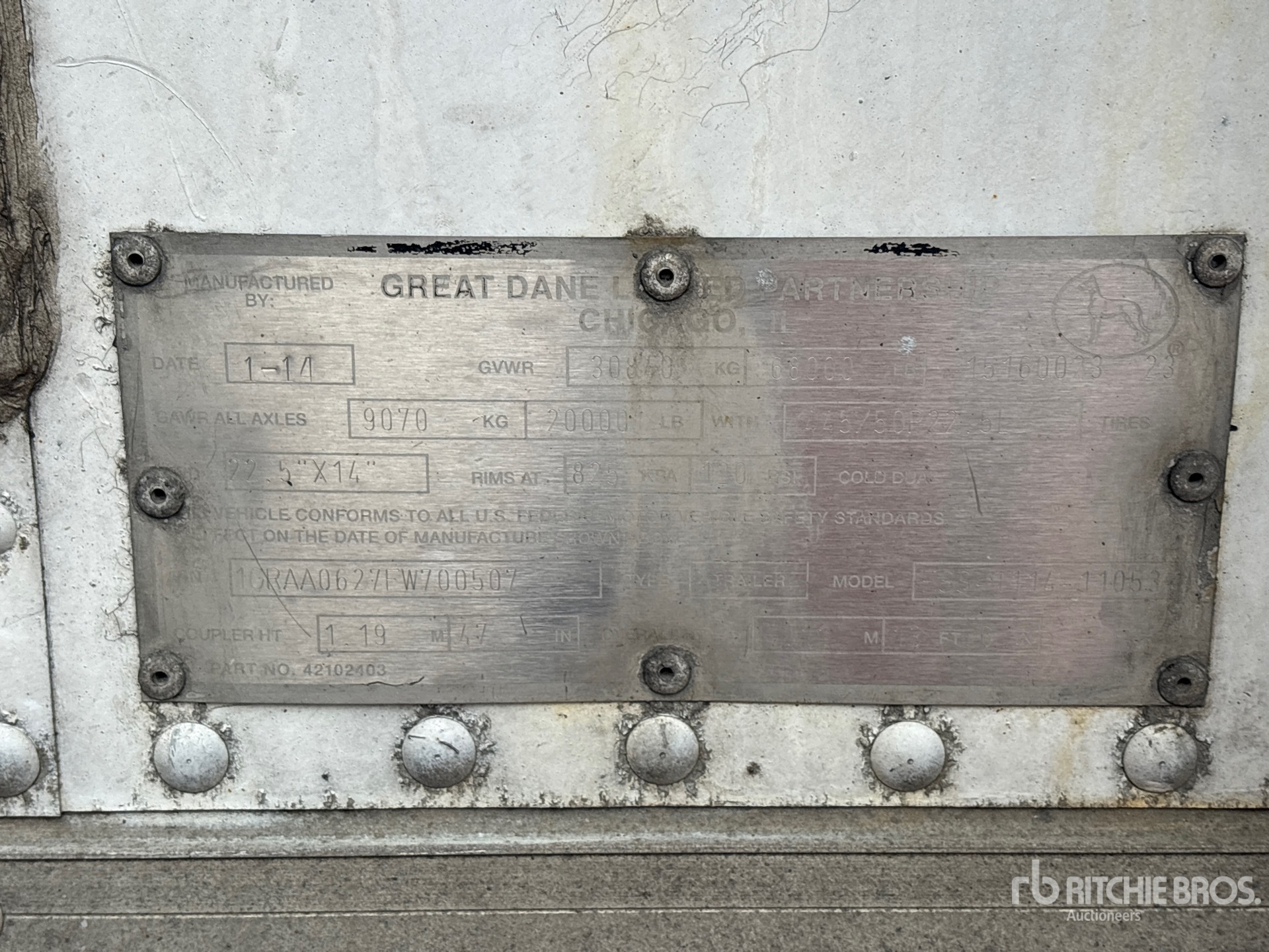 2015 Great Dane ESS-1114-11053