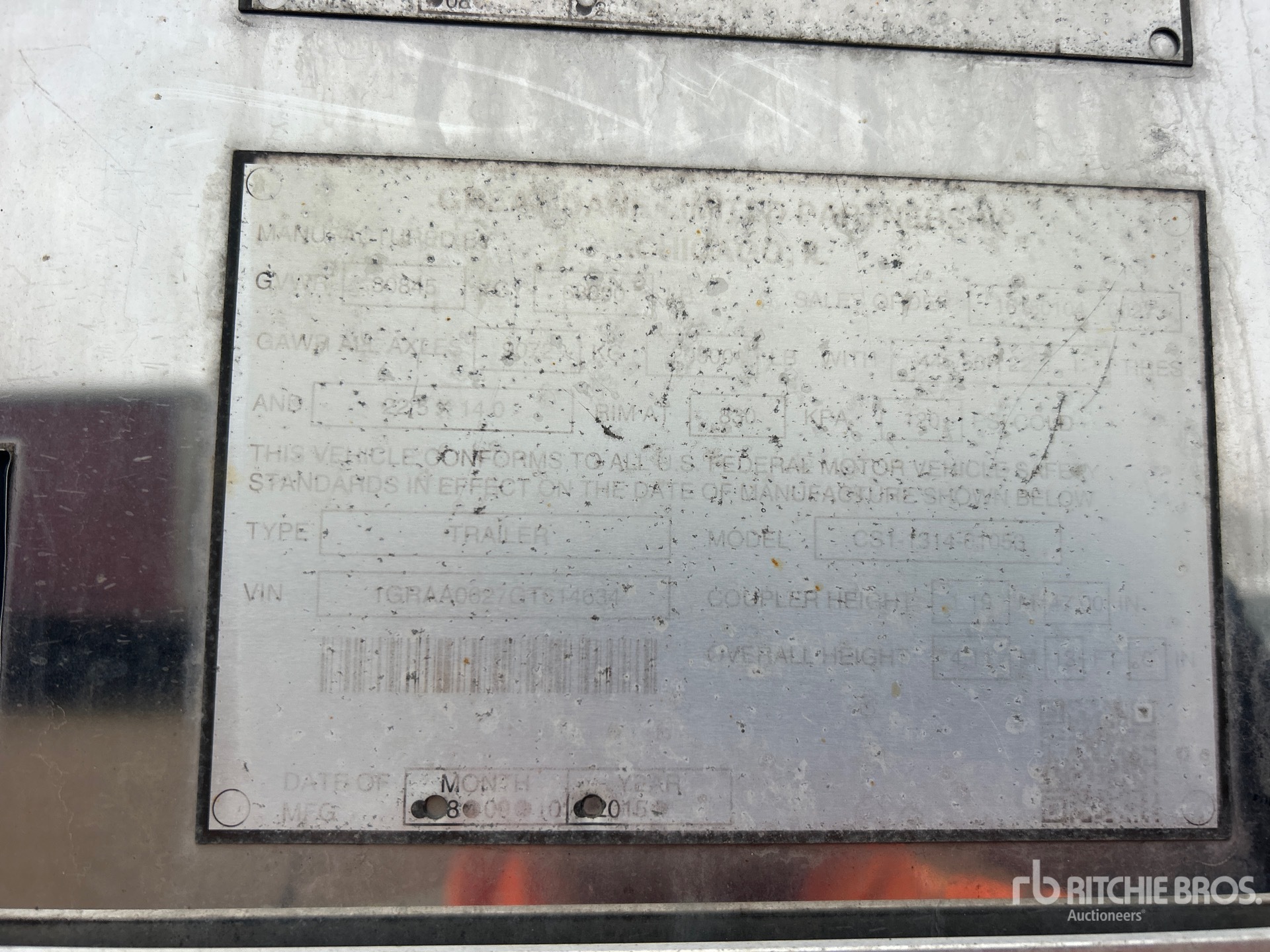 2016 Great Dane CS1-1314-01053