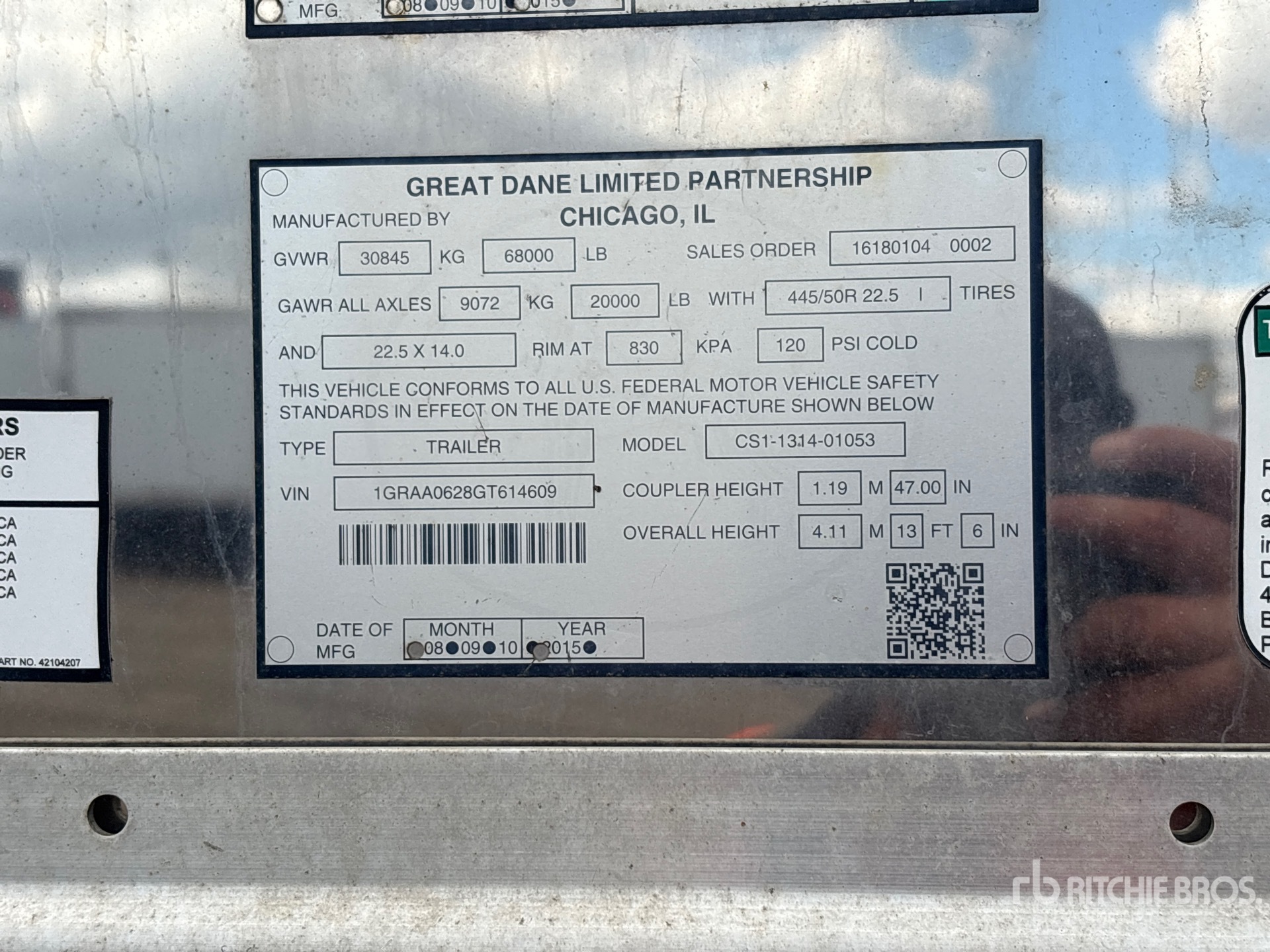 2016 Great Dane CS1-1314-01053