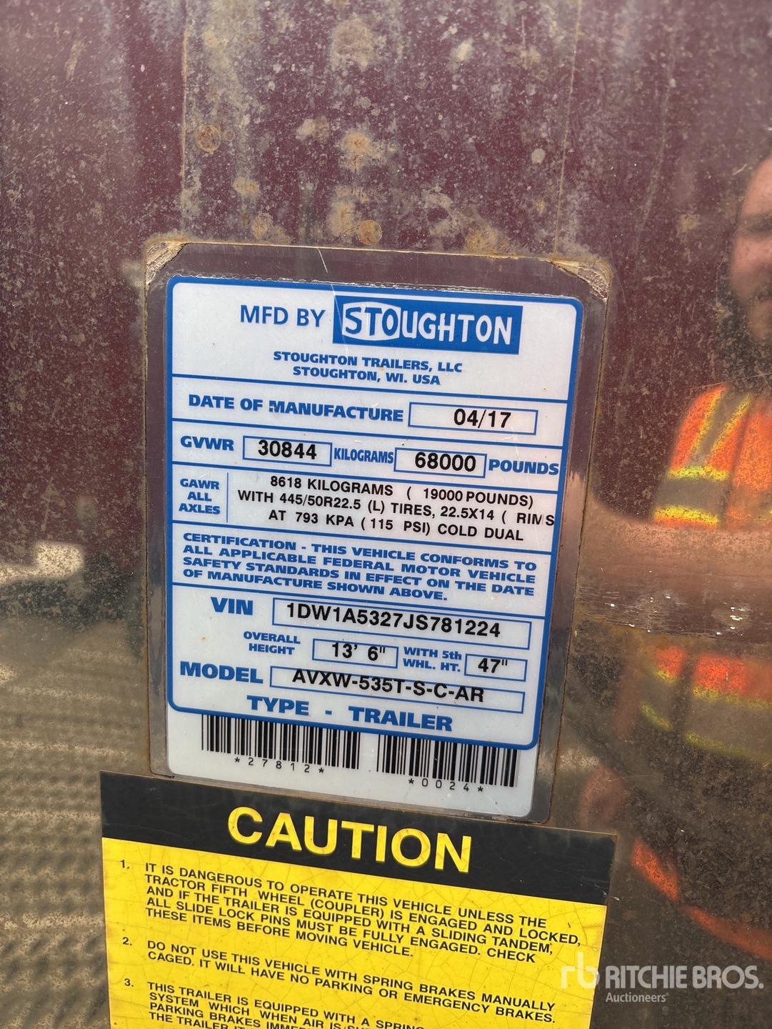 2018 Stoughton AVXW-535T-S-C-A