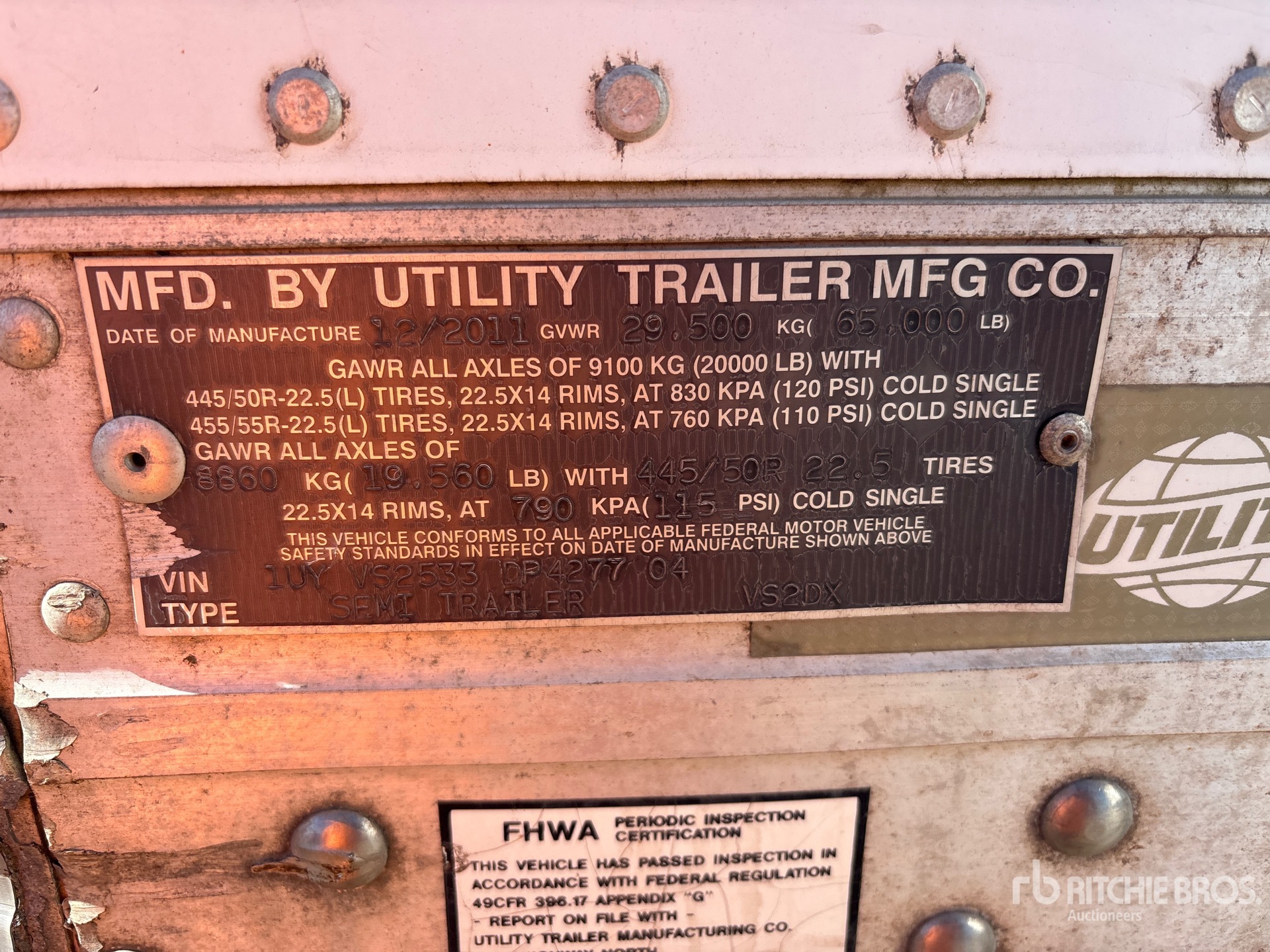 2013 Utility VS2DX
