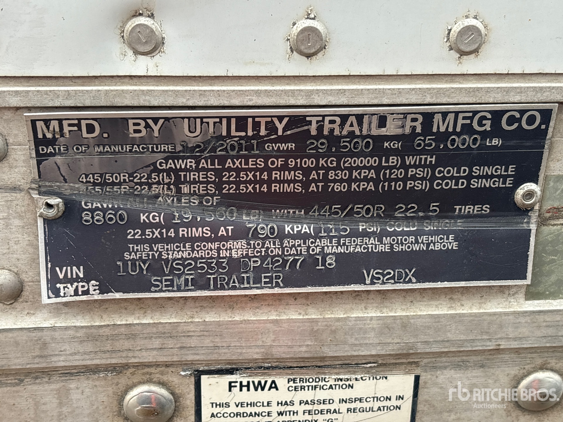 2013 Utility VS2DX