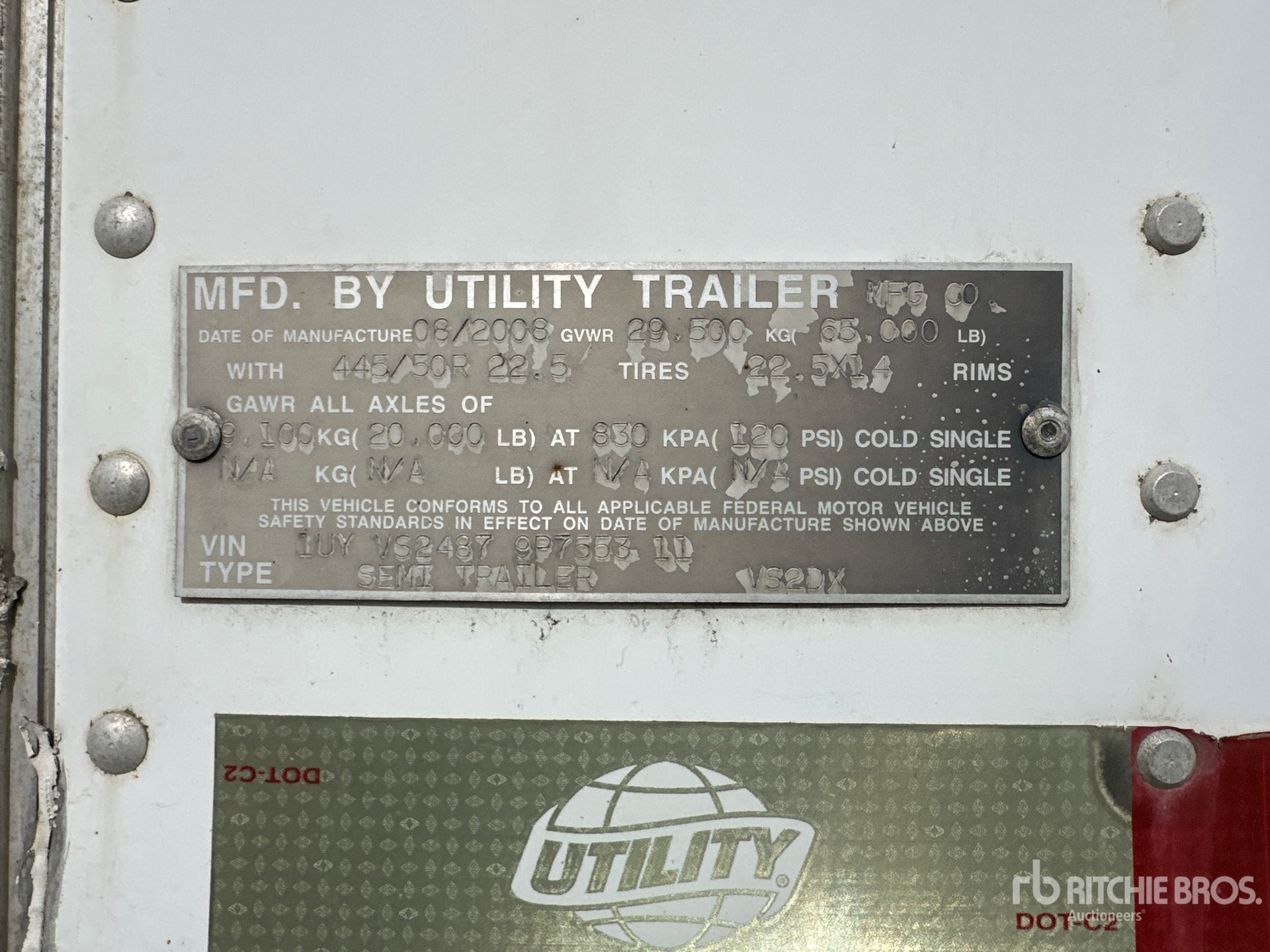 2009 Utility VS2DX