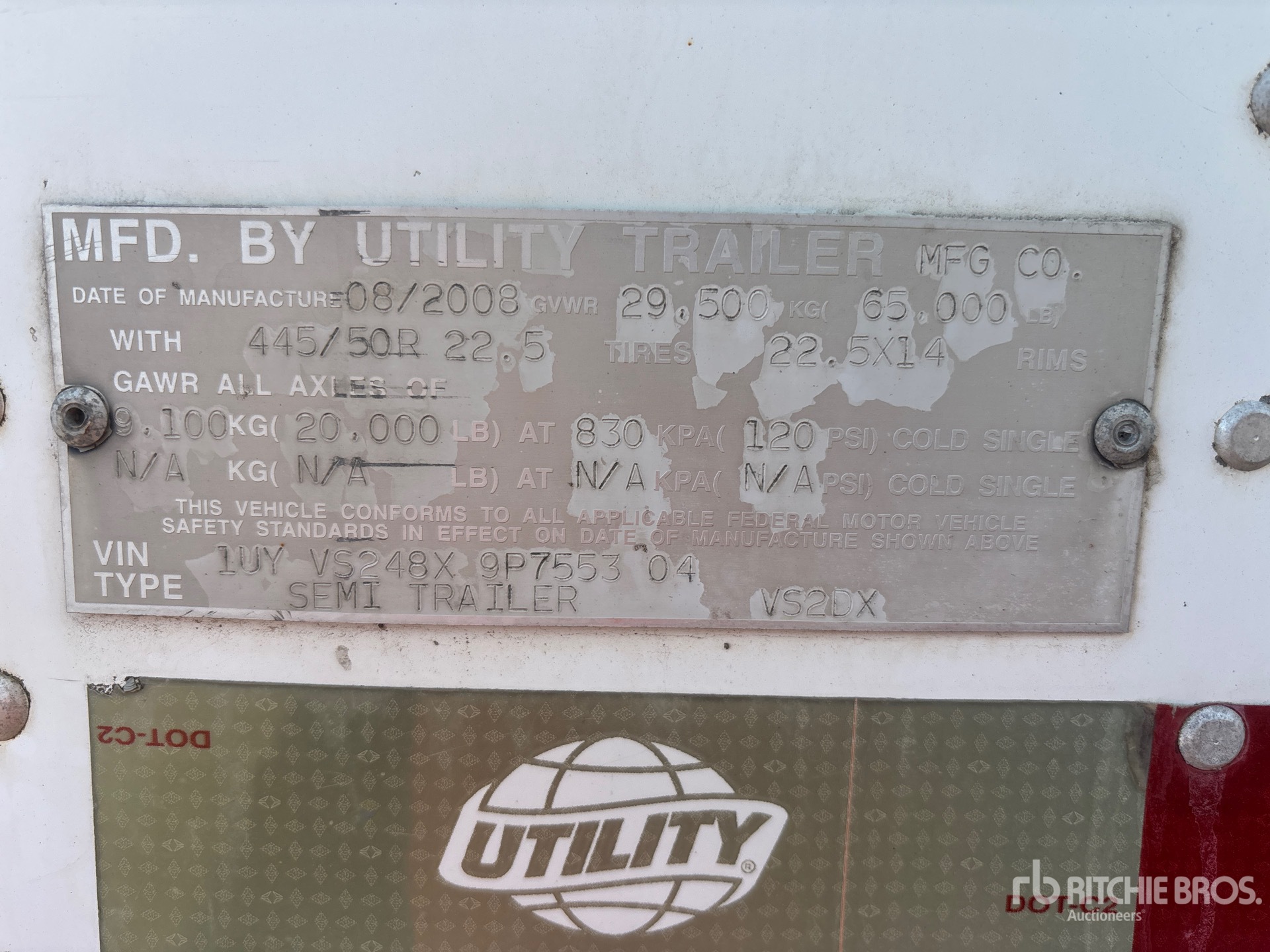 2009 Utility VS2DX