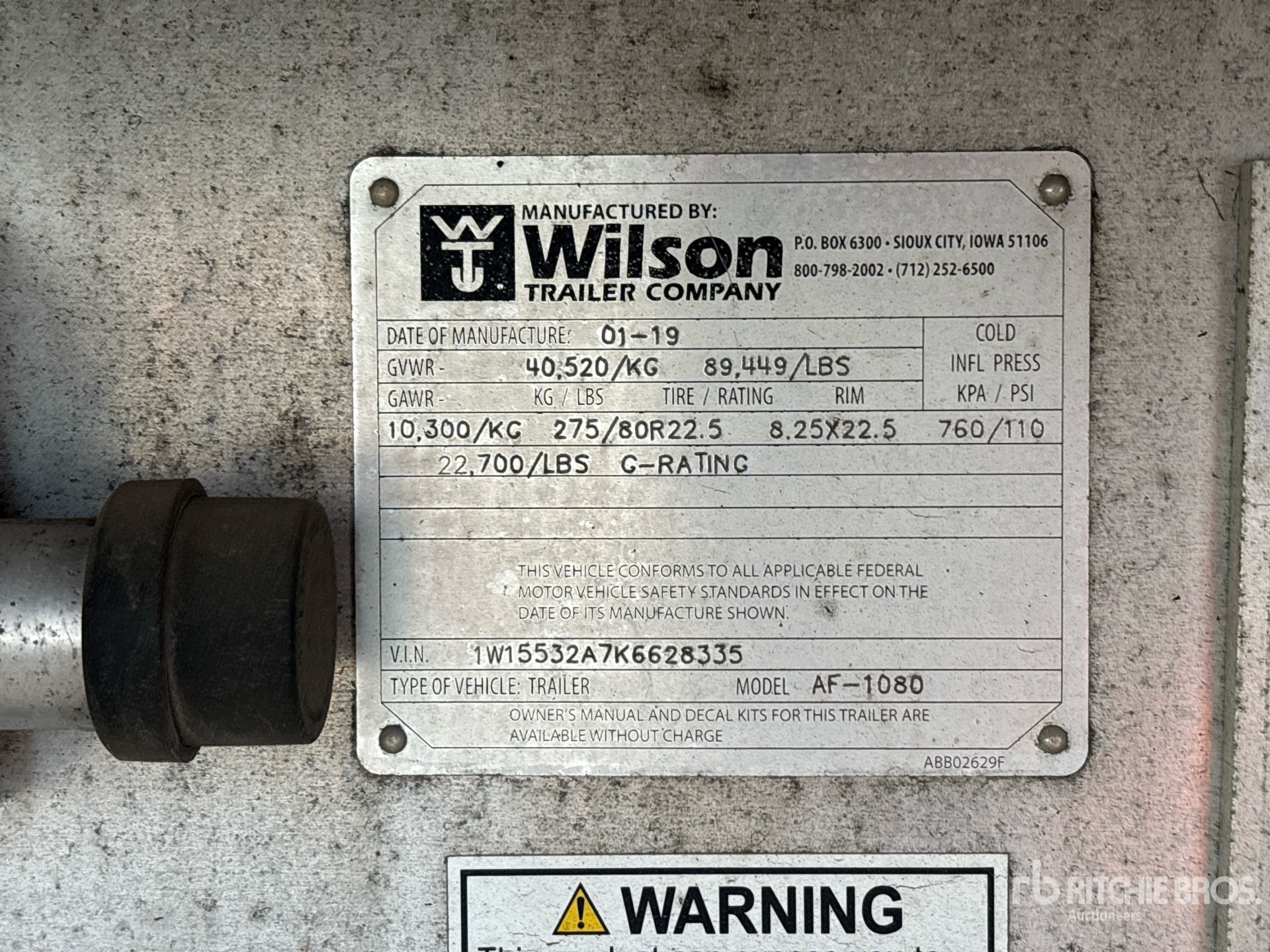 2019 Wilson AF-1080