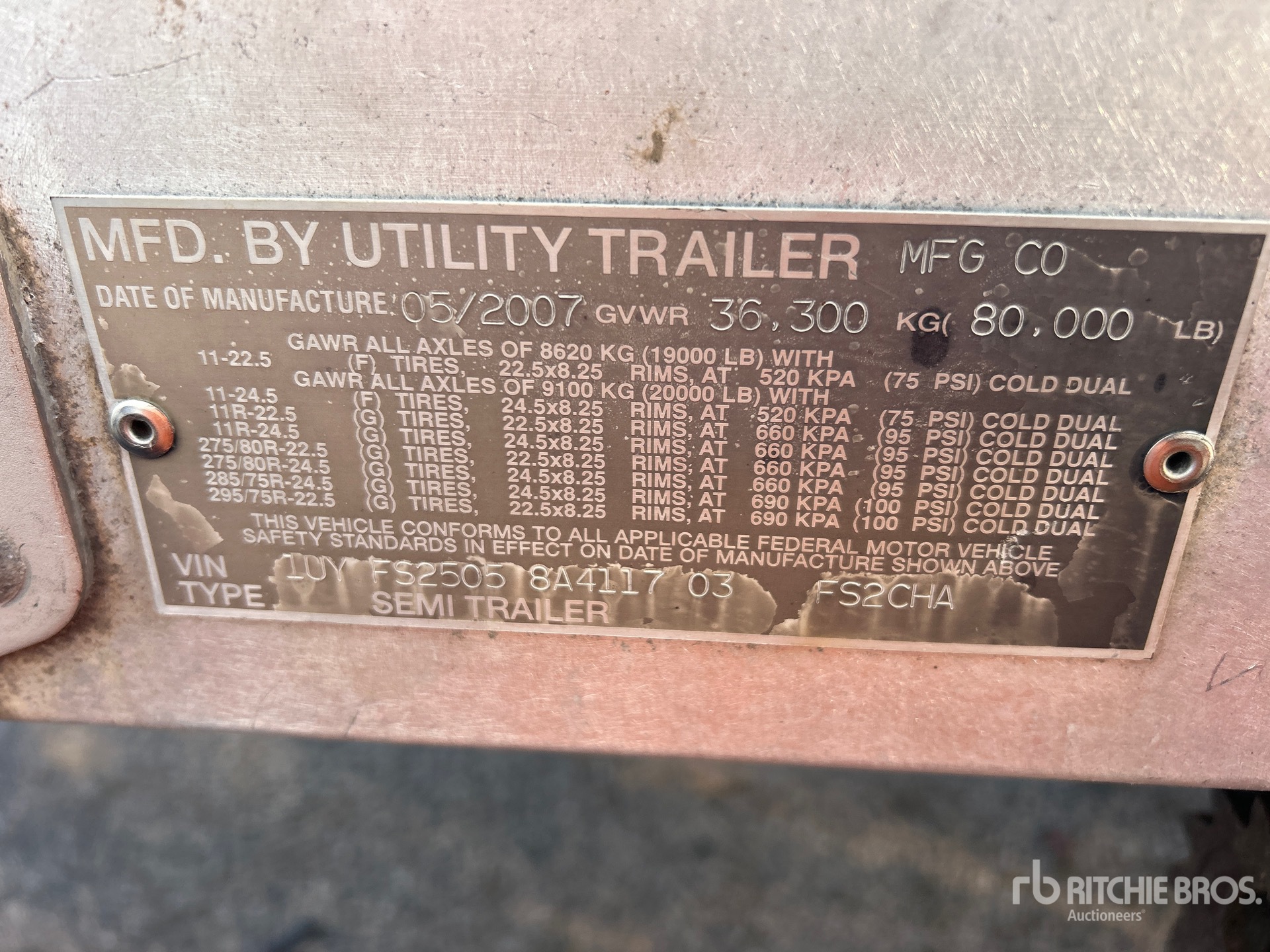 2008 Utility FS2CHA