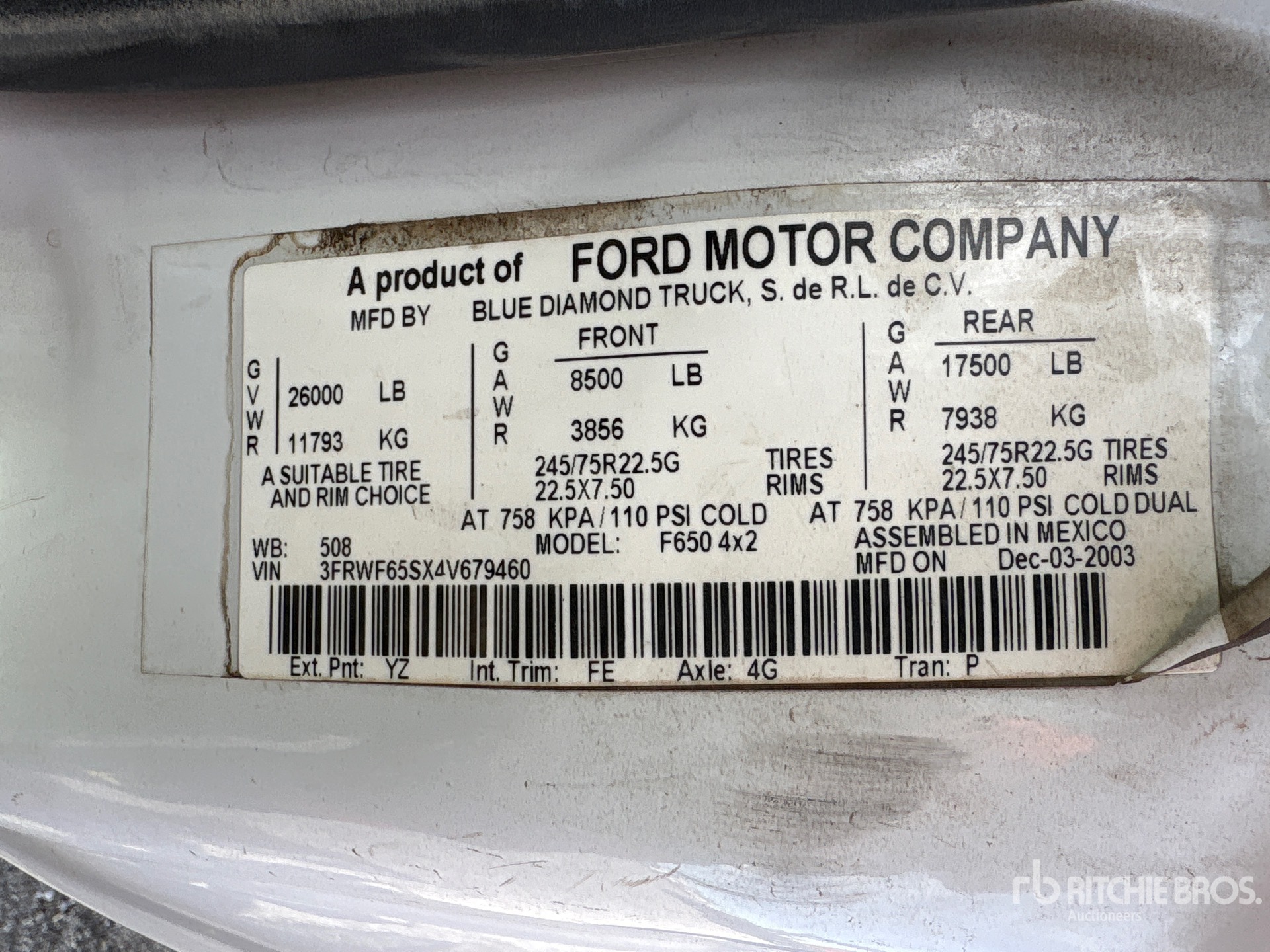 2003 Ford F-650