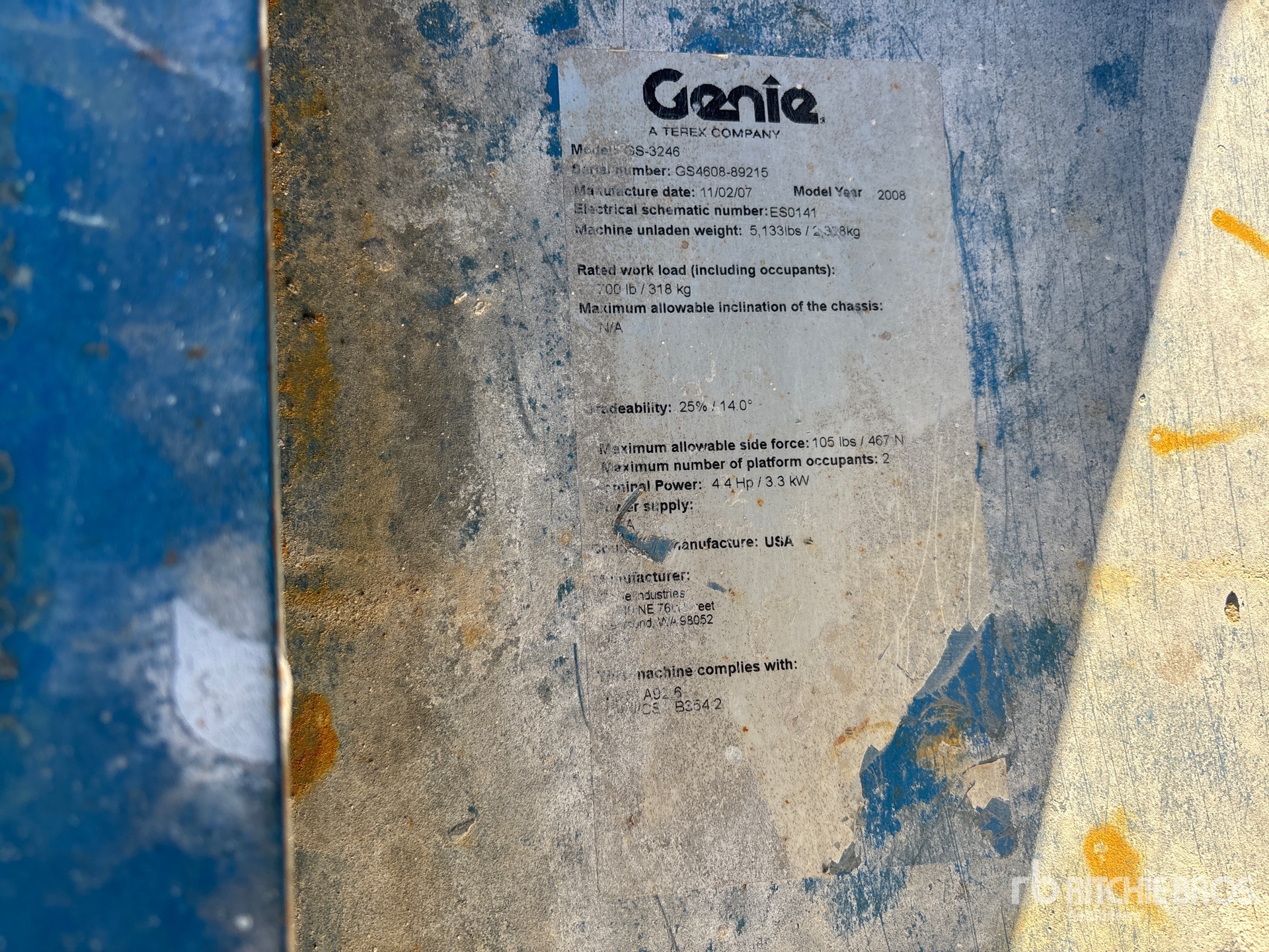 2008 Genie GS3246