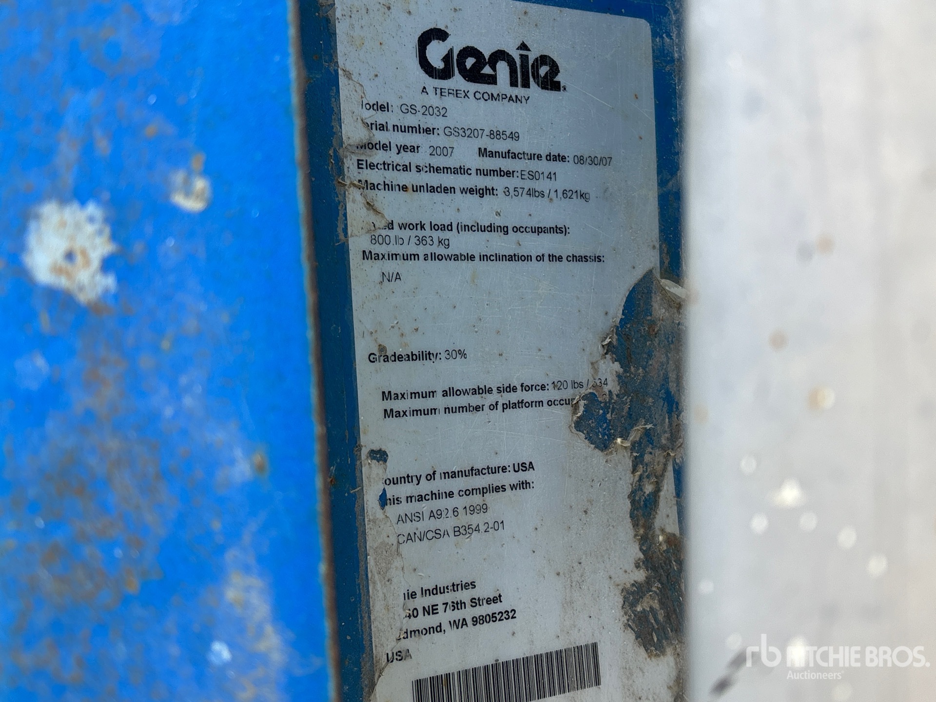 2007 Genie GS2032