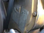Engine with Emission Certification Label