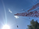 Crane Superstructure with Boom Point Section