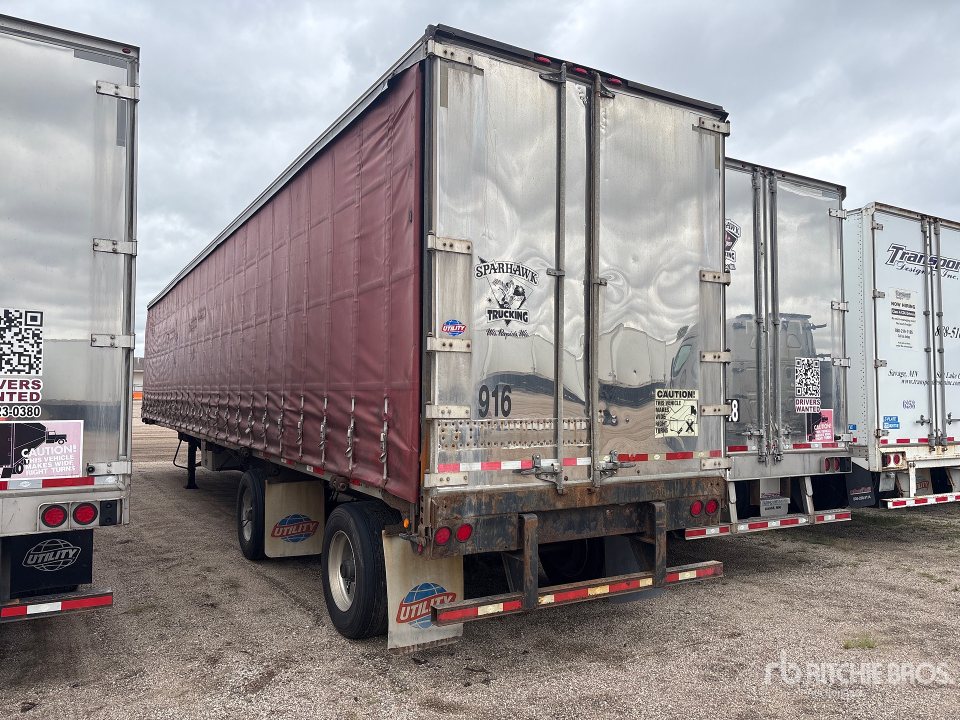 2013 Utility 50 ft T/A Spread Axle