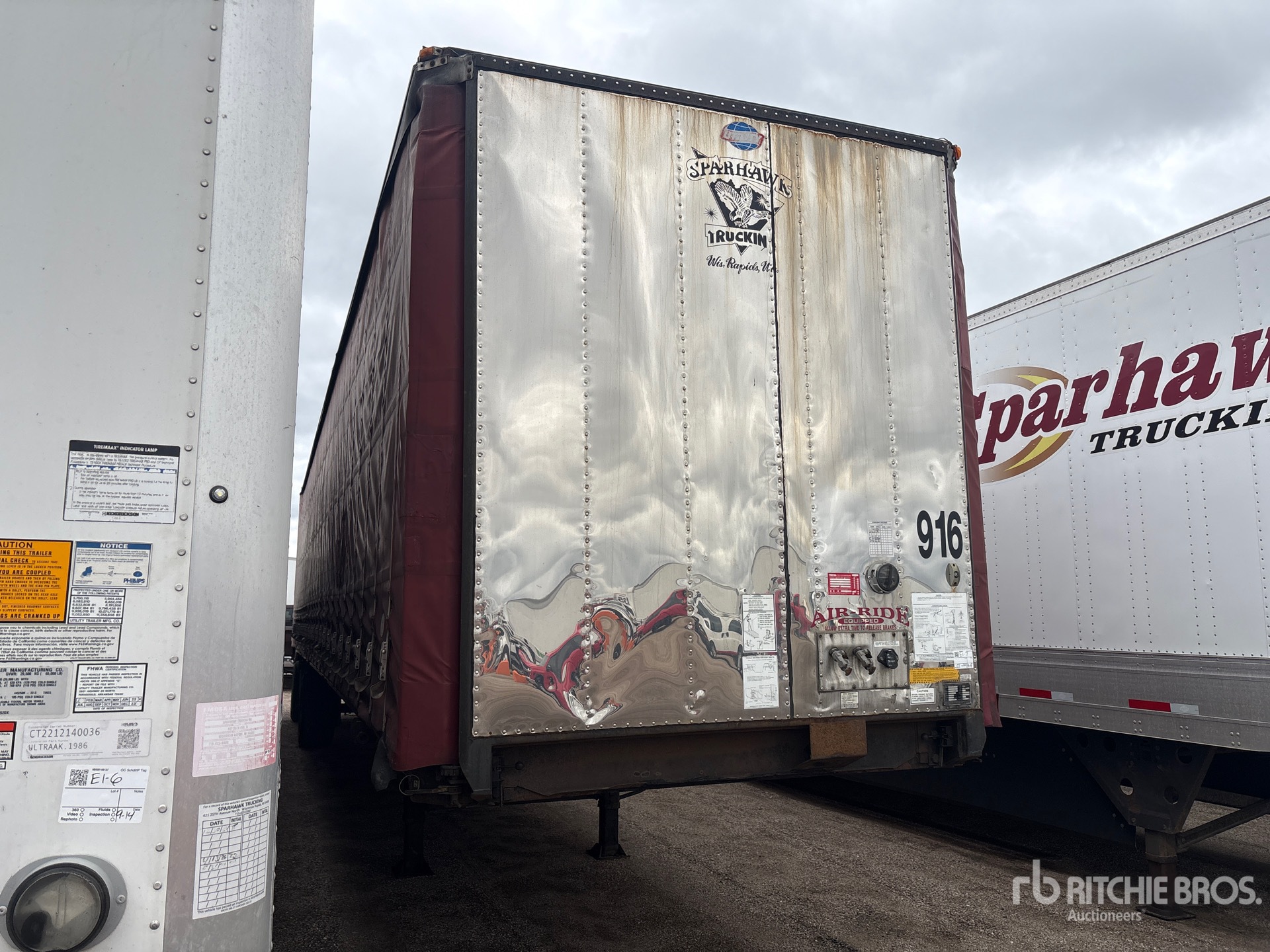 2013 Utility 50 ft T/A Spread Axle