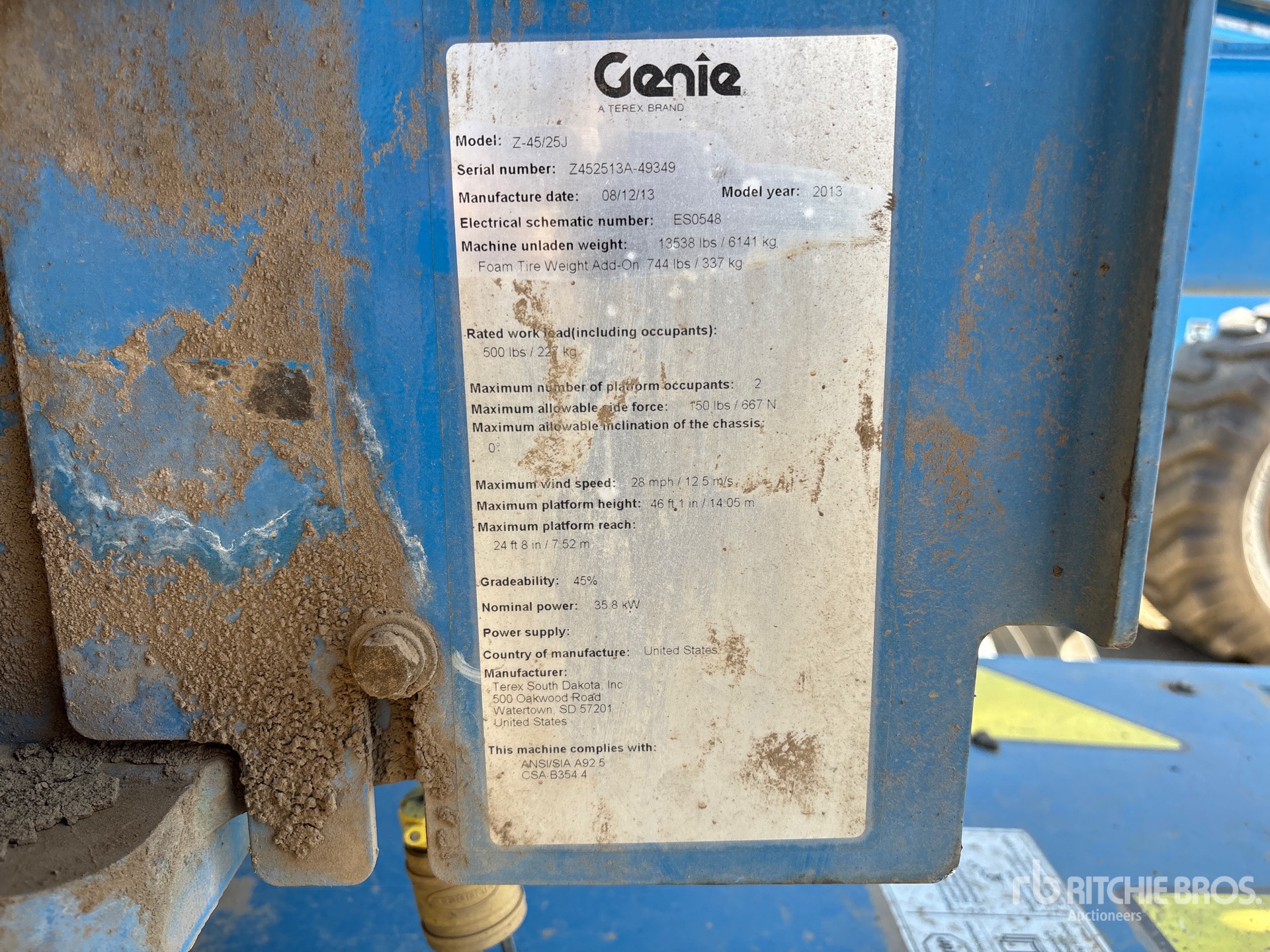 2013 Genie Z45/25J