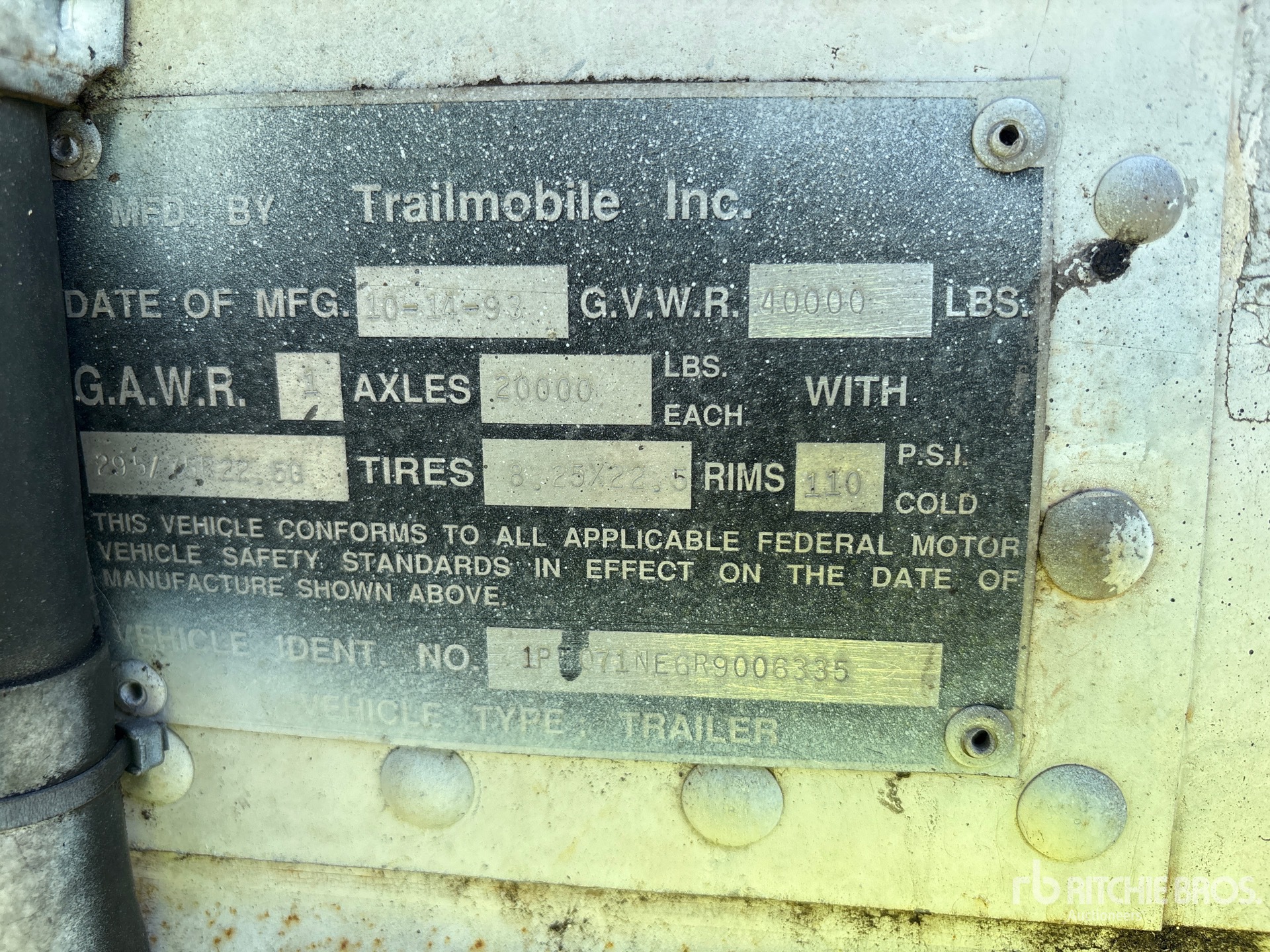 1994 Trailmobile 28 FT X 102 IN S/A