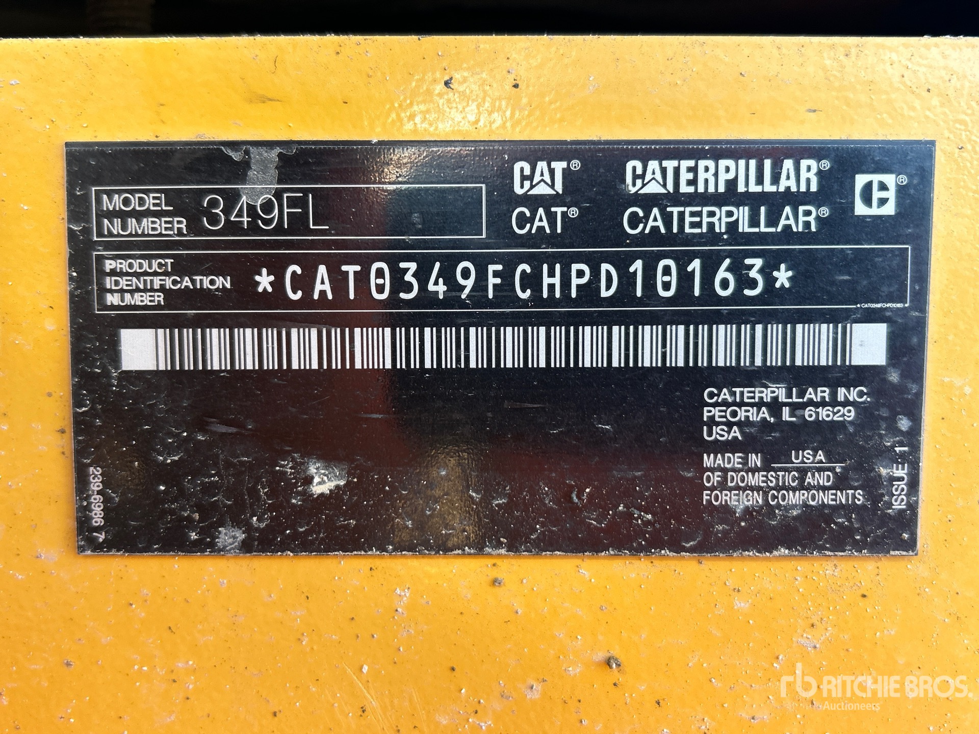 2017 Caterpillar 349FL