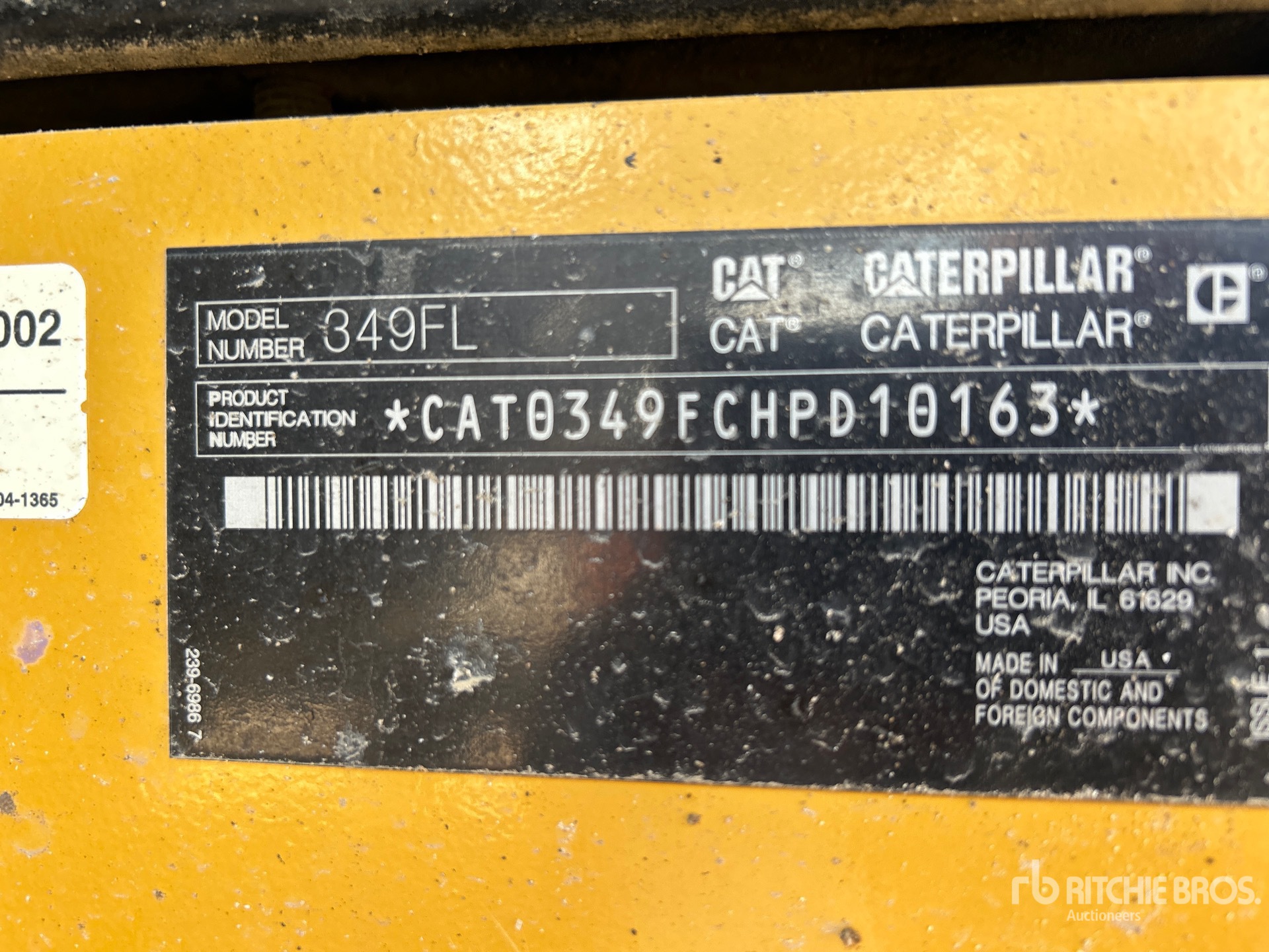 2017 Caterpillar 349F L