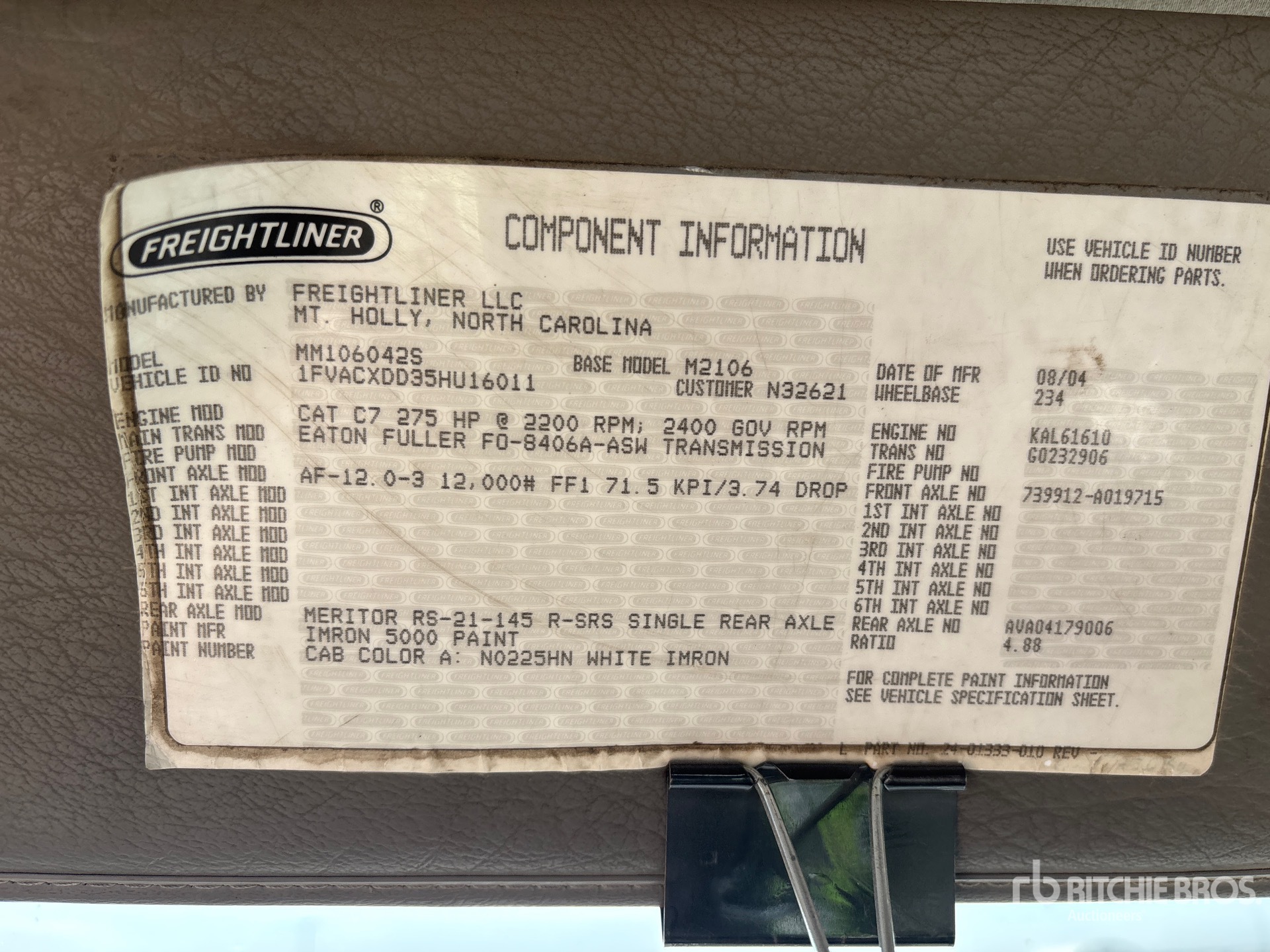 2005 Freightliner M2 106