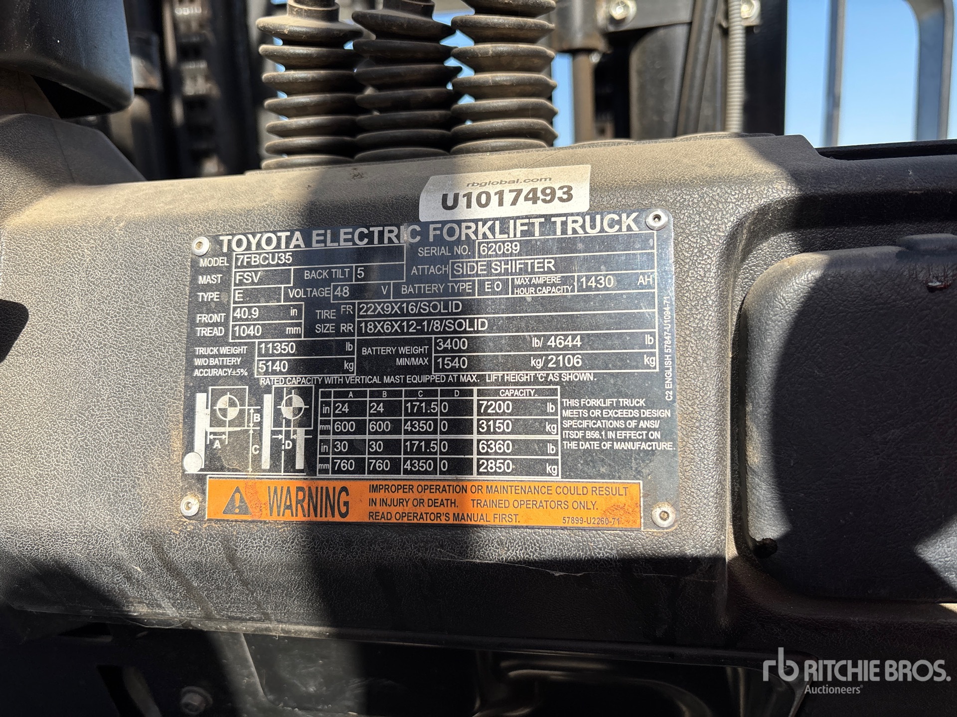 Toyota 7FBCU35